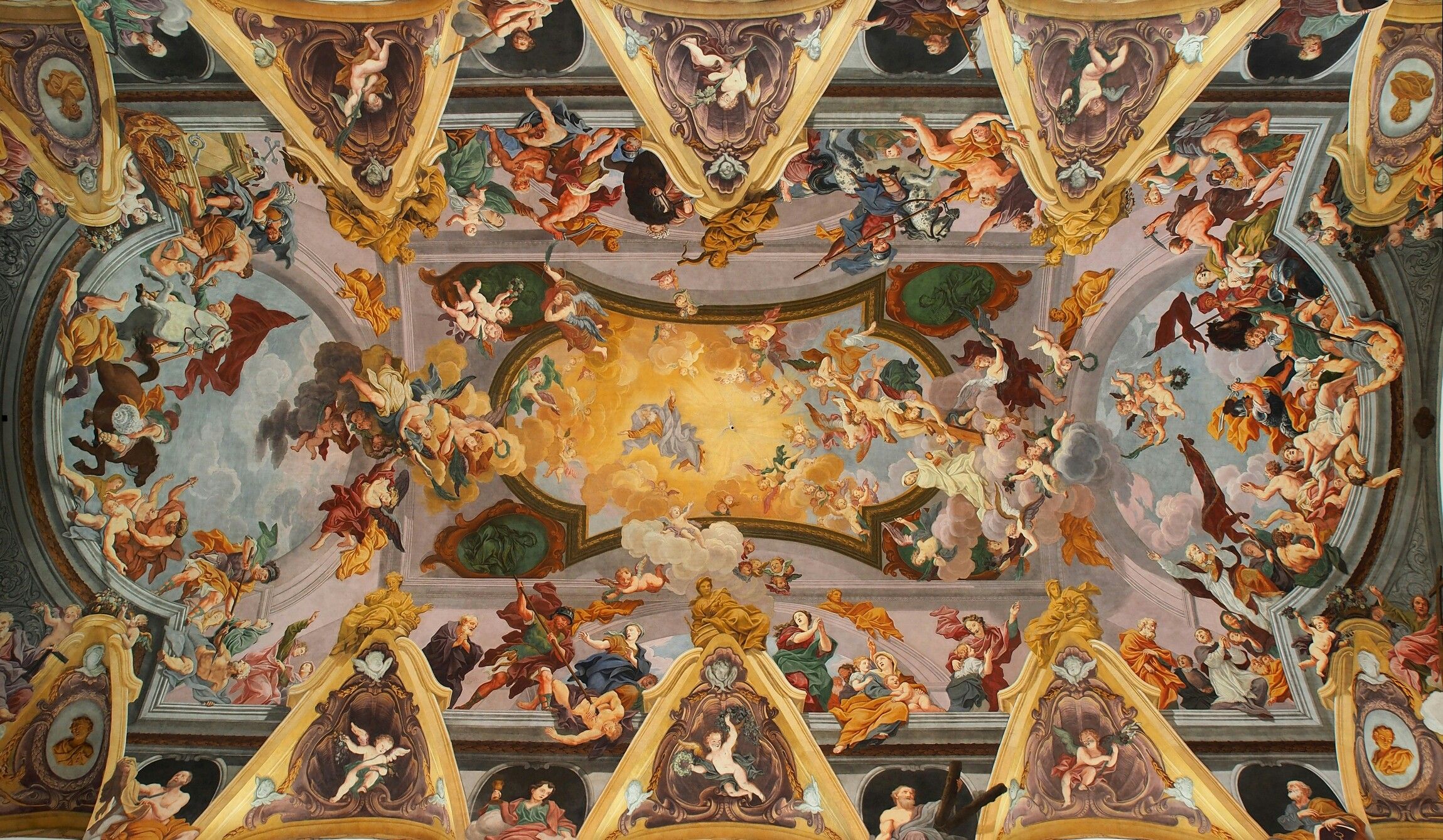 Fresco by Giuglio Quaglio on the Ljubljana cathedral ceiling | Art ...