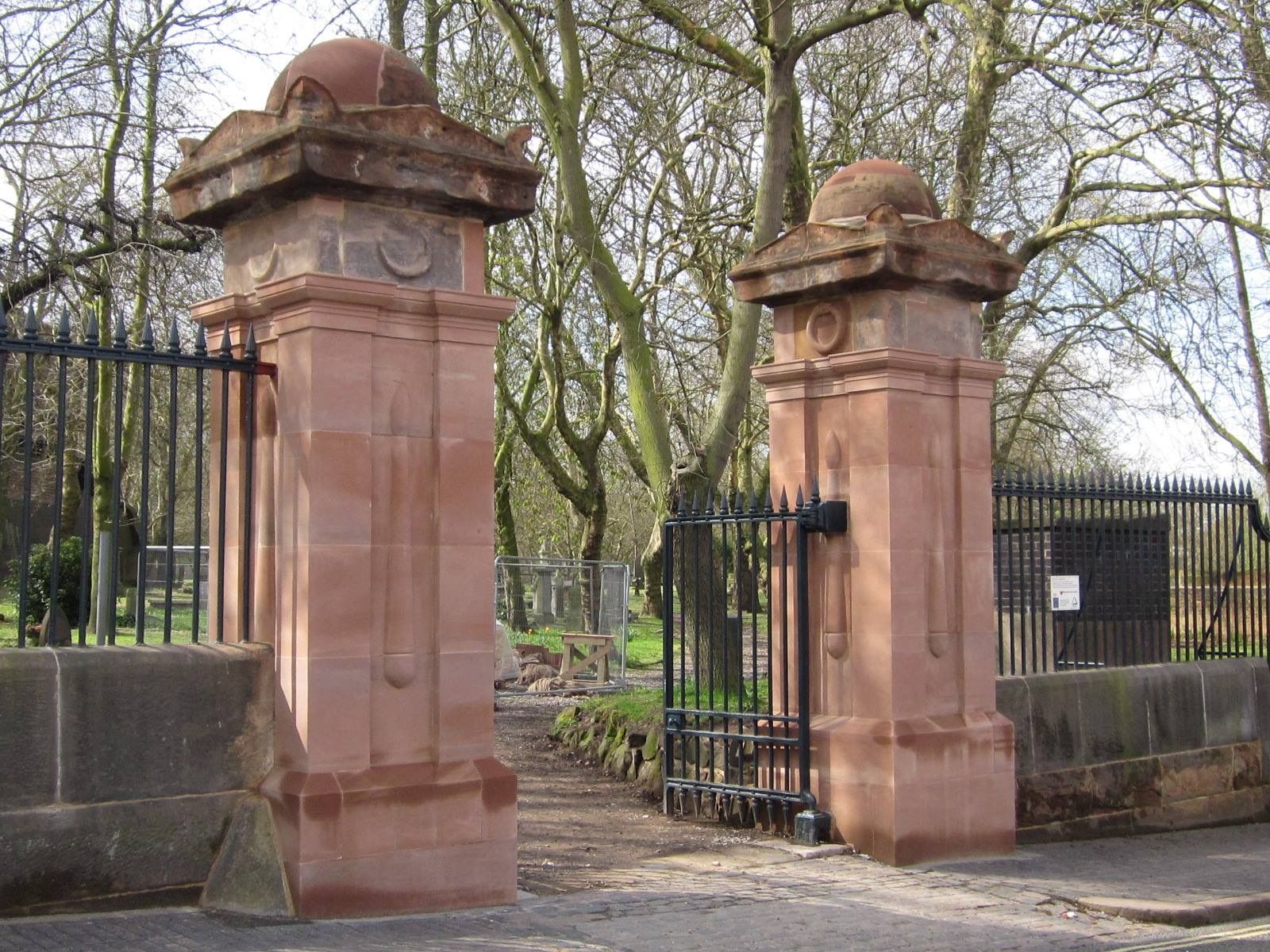 Restored gates at Key Hill cemetery Hockley Birmingham UK | Blast ...