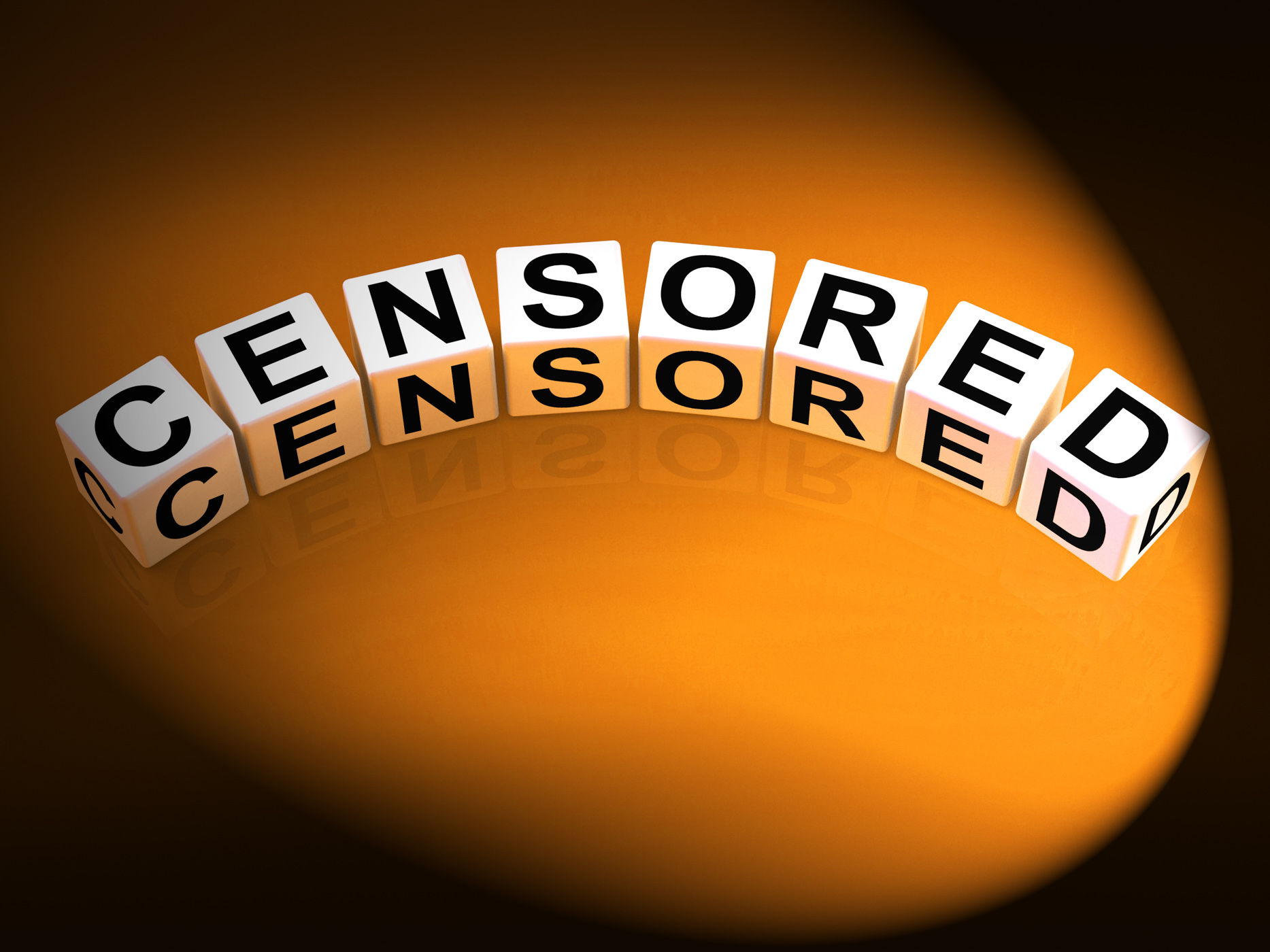 Censored dice show edited blacklisted and forbidden photo