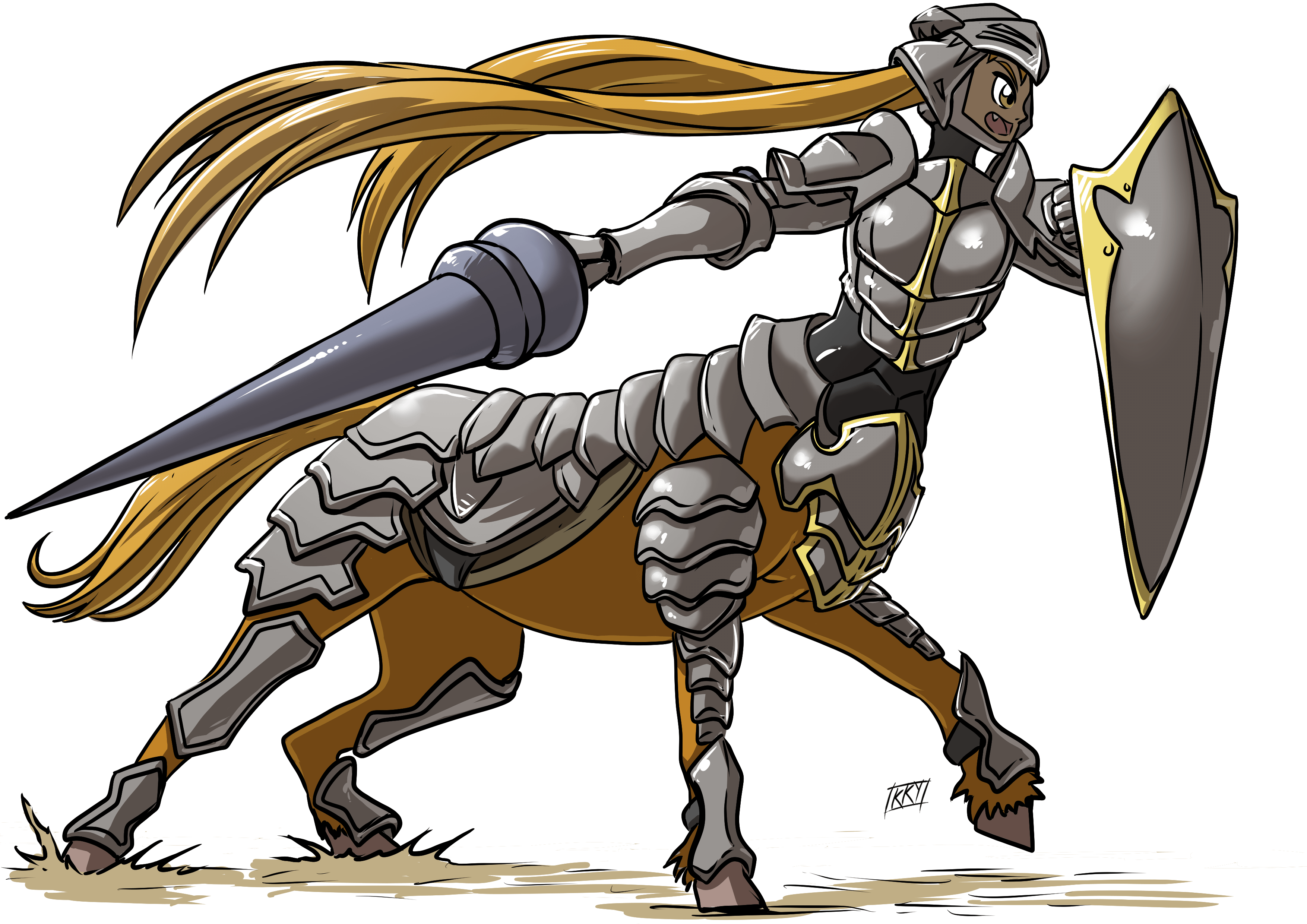 Armored Centaur (patreon reward) - kukuruyo