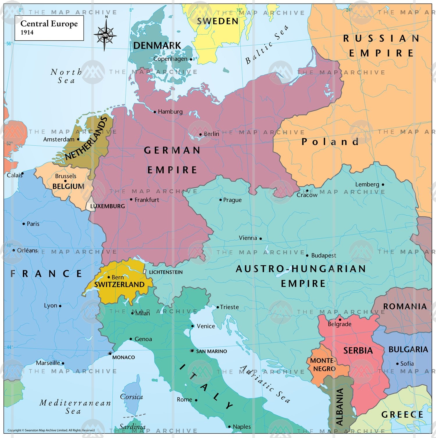 Central Europe 1914