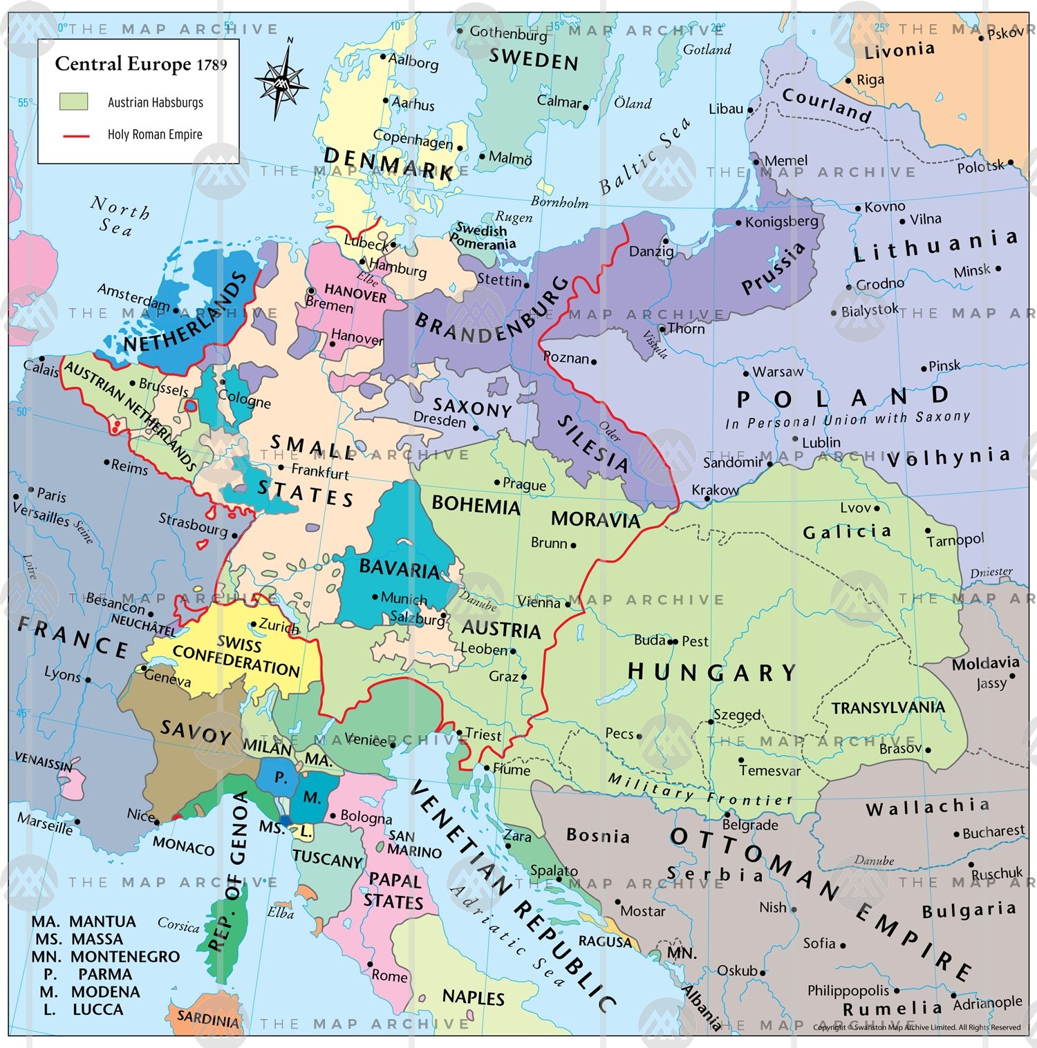 Central Europe Map 5 