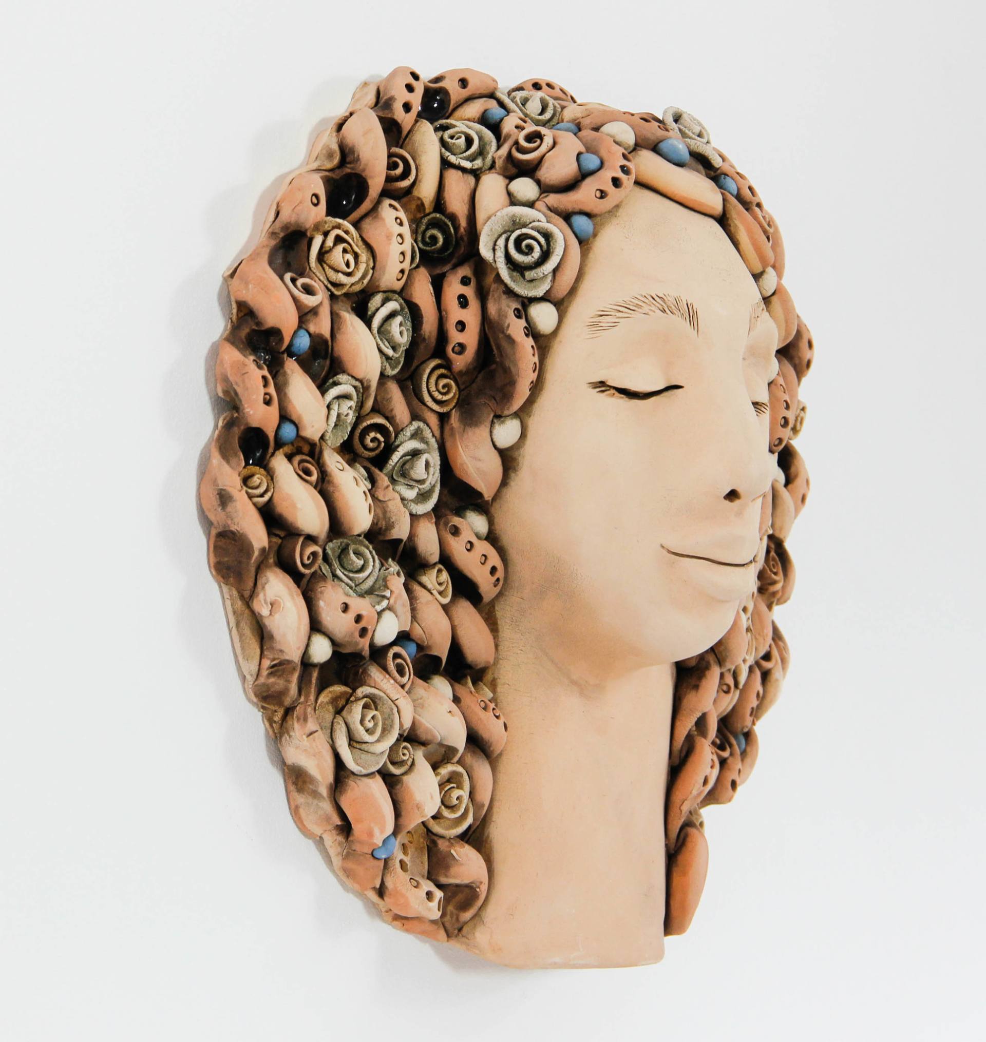 Saatchi Art: Wall decoration ceramic Woman Face Sculpture | Wall Art ...