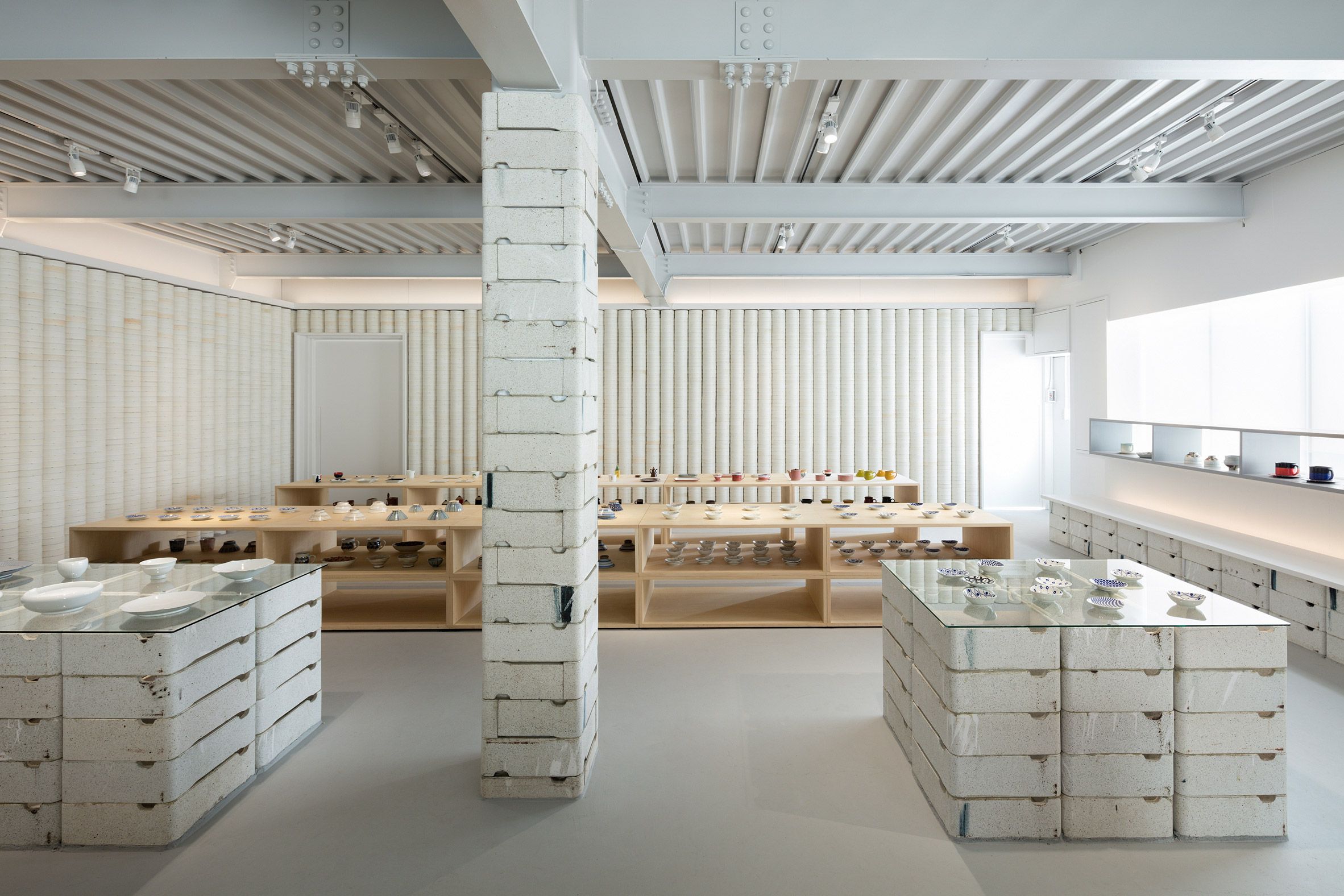 Do Do has used remnants of porcelain to update this ceramics shop ...