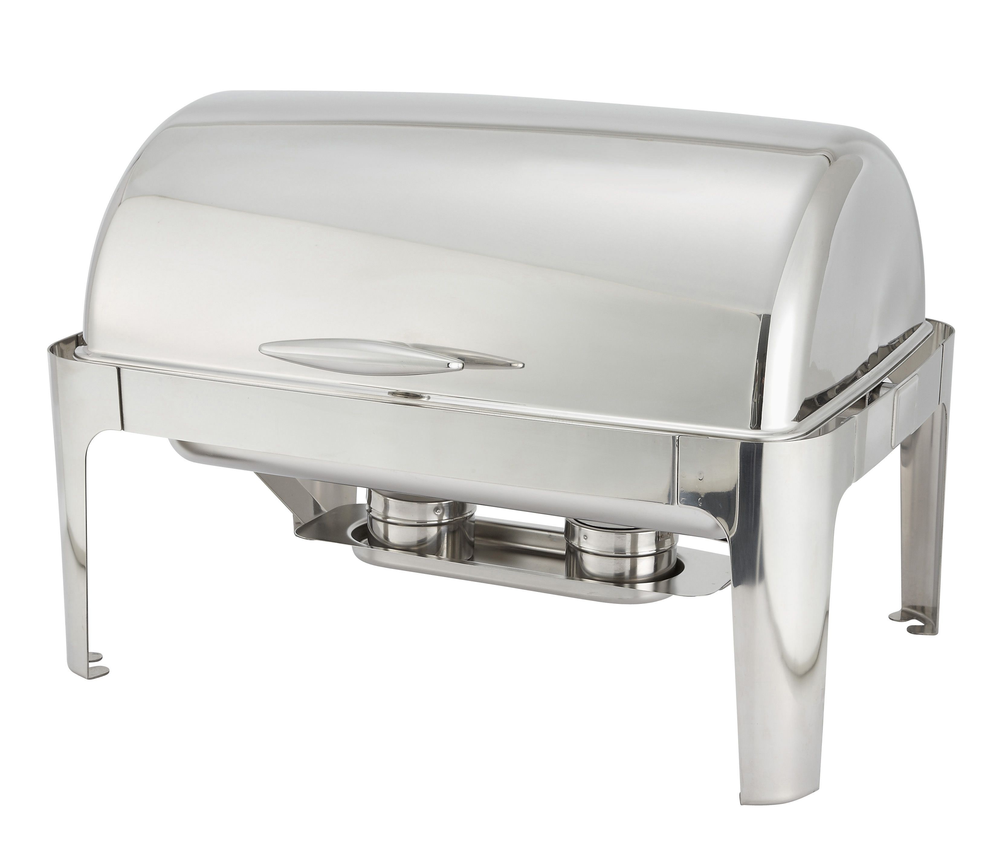 Madison 8-Qt Full Size Oblong Chafer With Roll Top Opening - LionsDeal