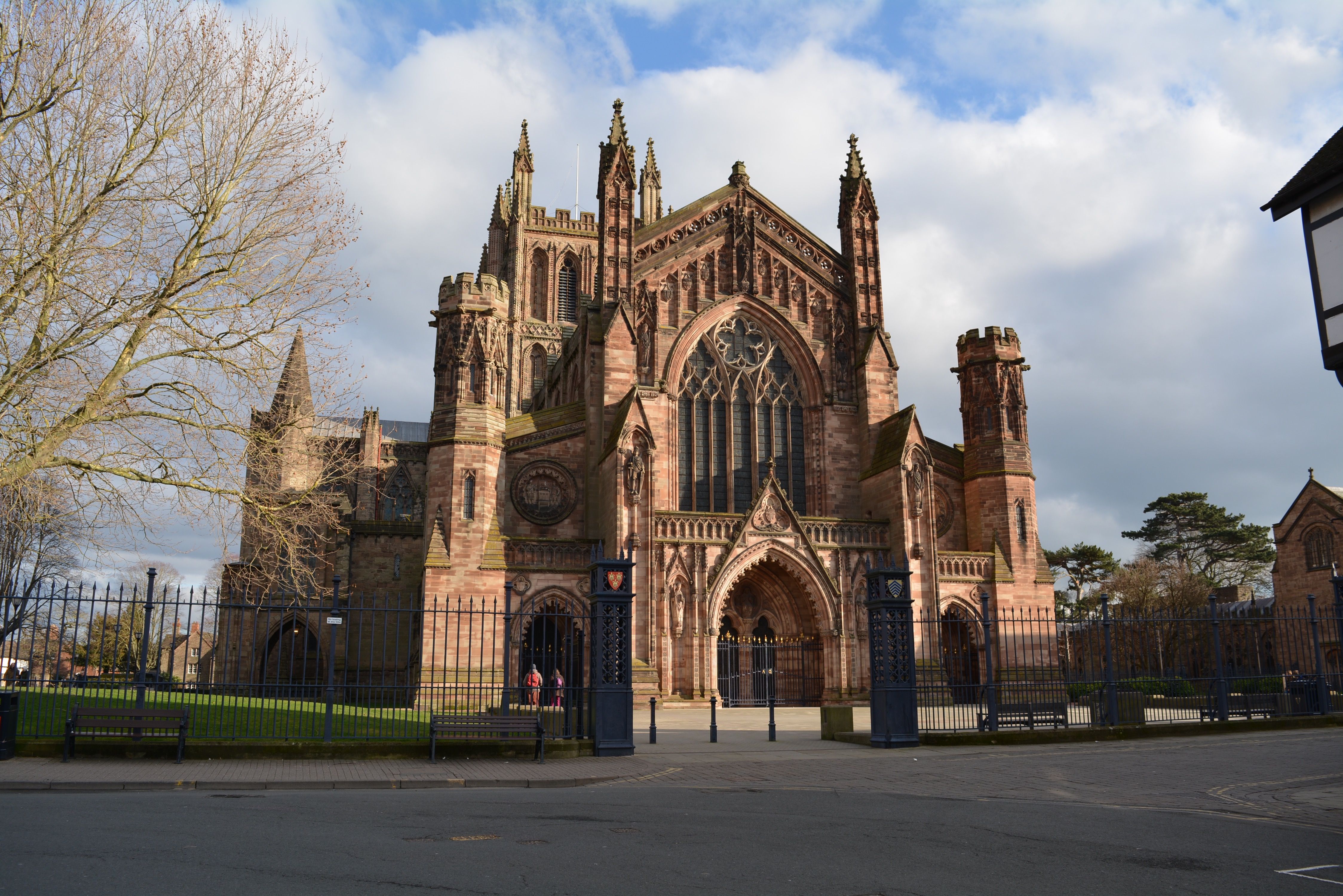 Hereford Cathedral: west front. James Wyatt's late 18th-c ...