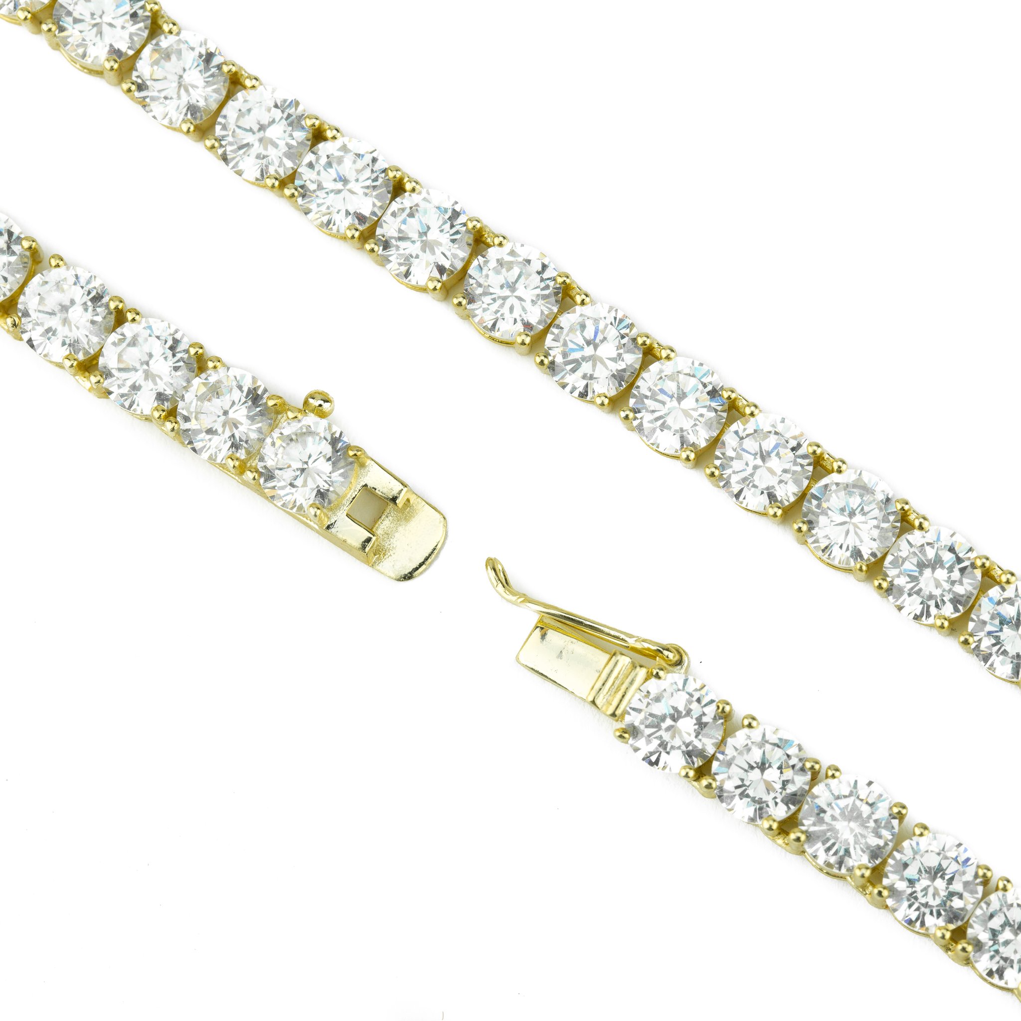 4mm Diamond Tennis Chain in Gold - The Gold Gods Jewelry