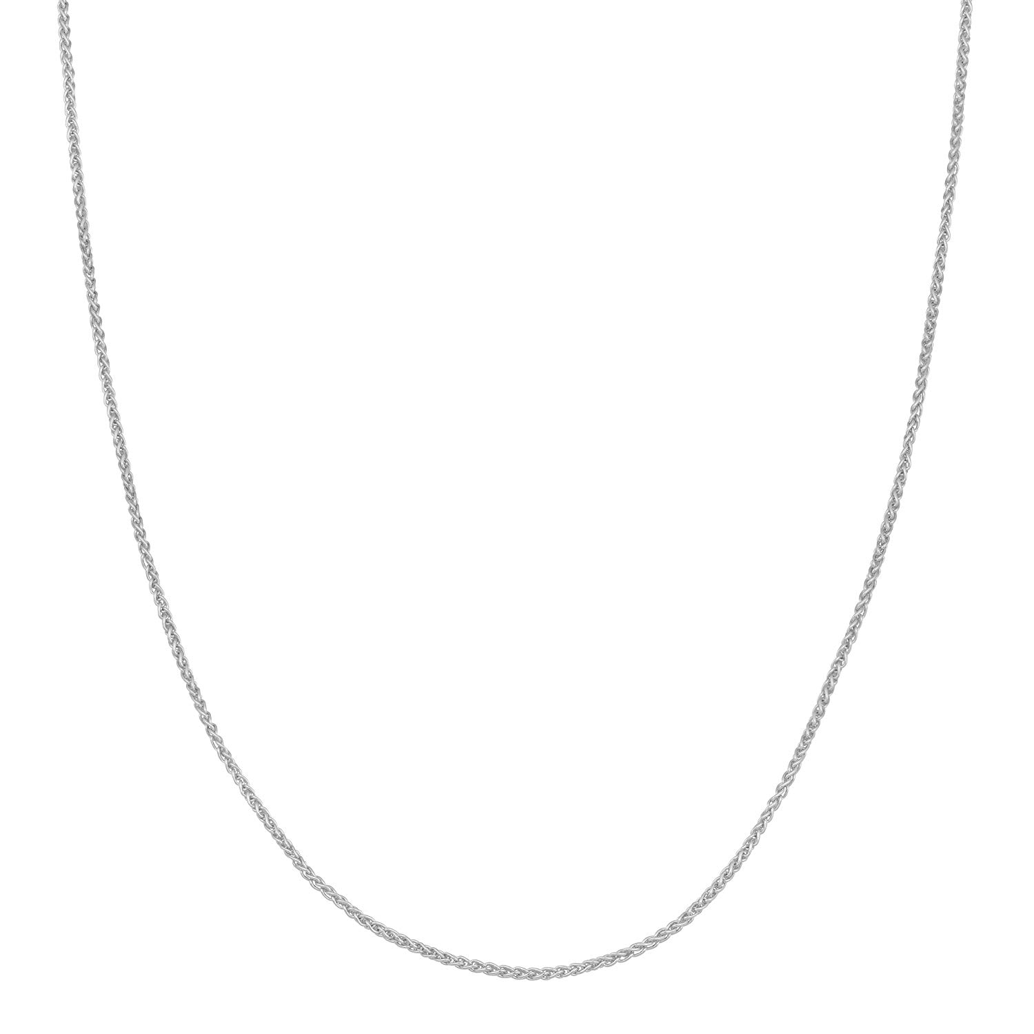 Amazon.com: Kooljewelry Sterling Silver 1.1mm Round Wheat Chain (16 ...