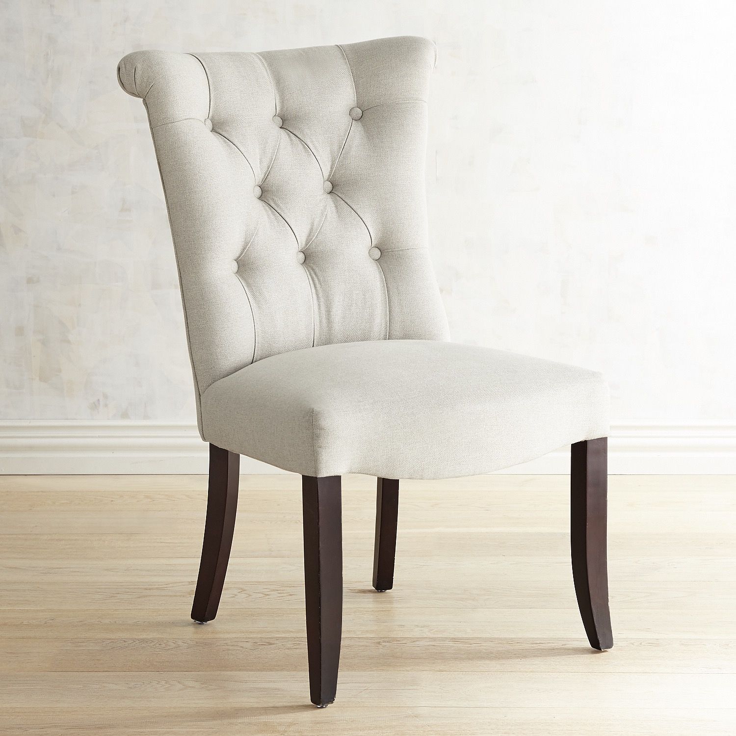 Colette Flax Dining Chair with Espresso Legs | Pier 1 Imports