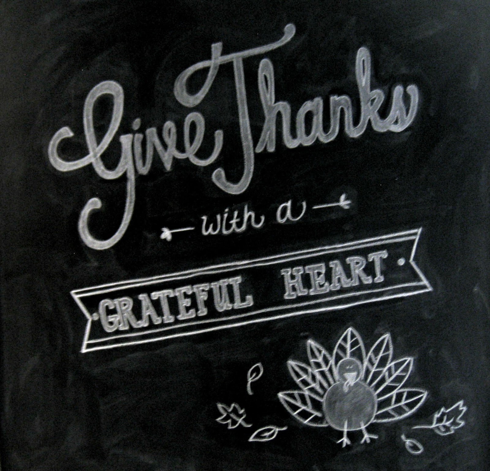 Thanksgiving Chalkboard - The Lilypad Cottage