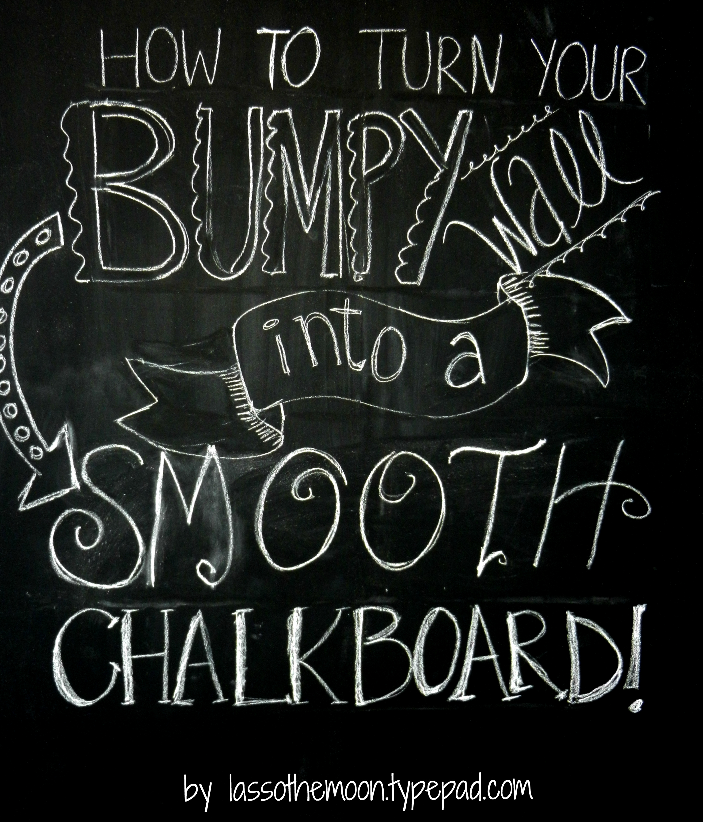 Boys Room :: How to Turn Your Bumpy Wall into a Smooth Chalkboard ...