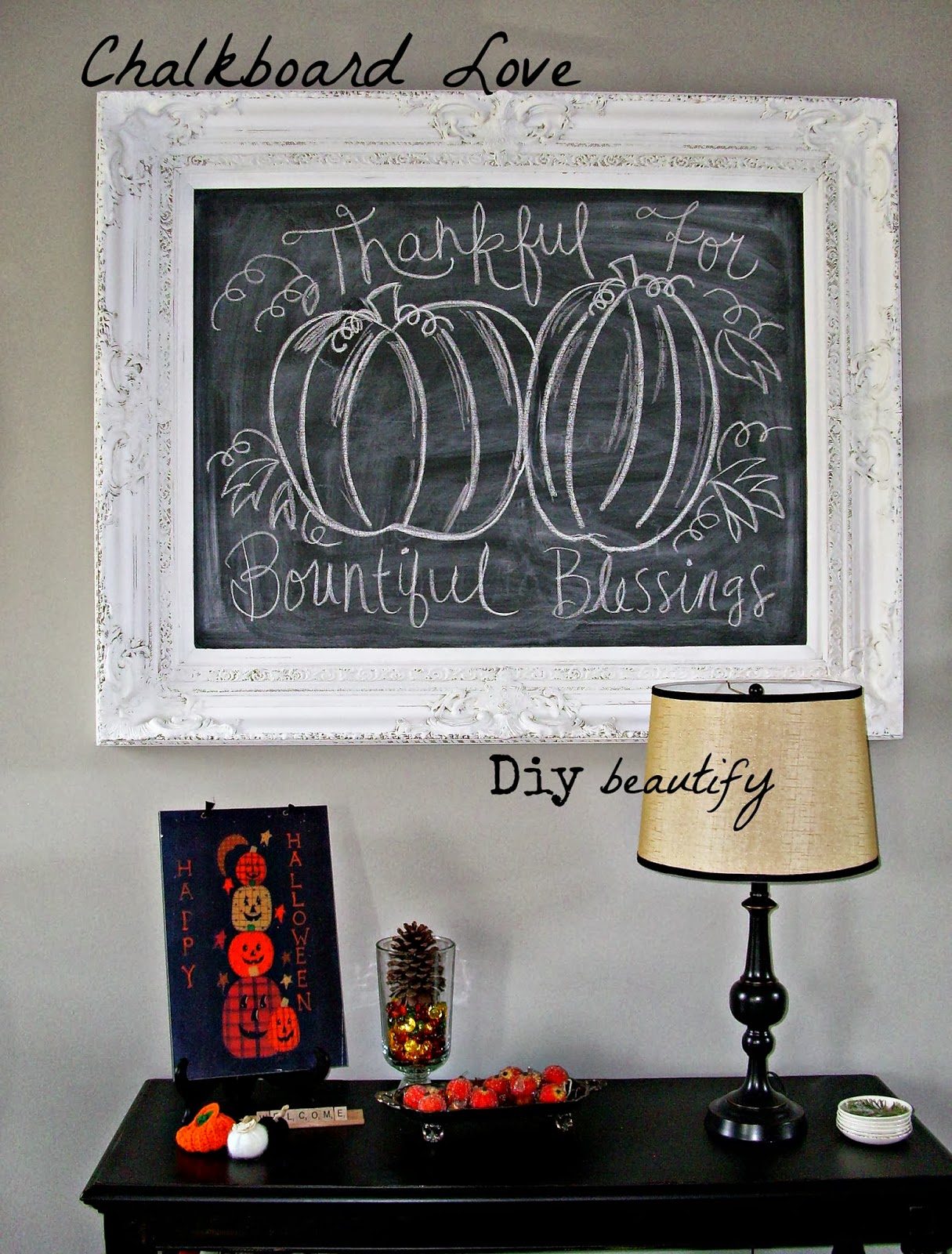 How to Make a Chalkboard From a Cupboard Door | DIY beautify