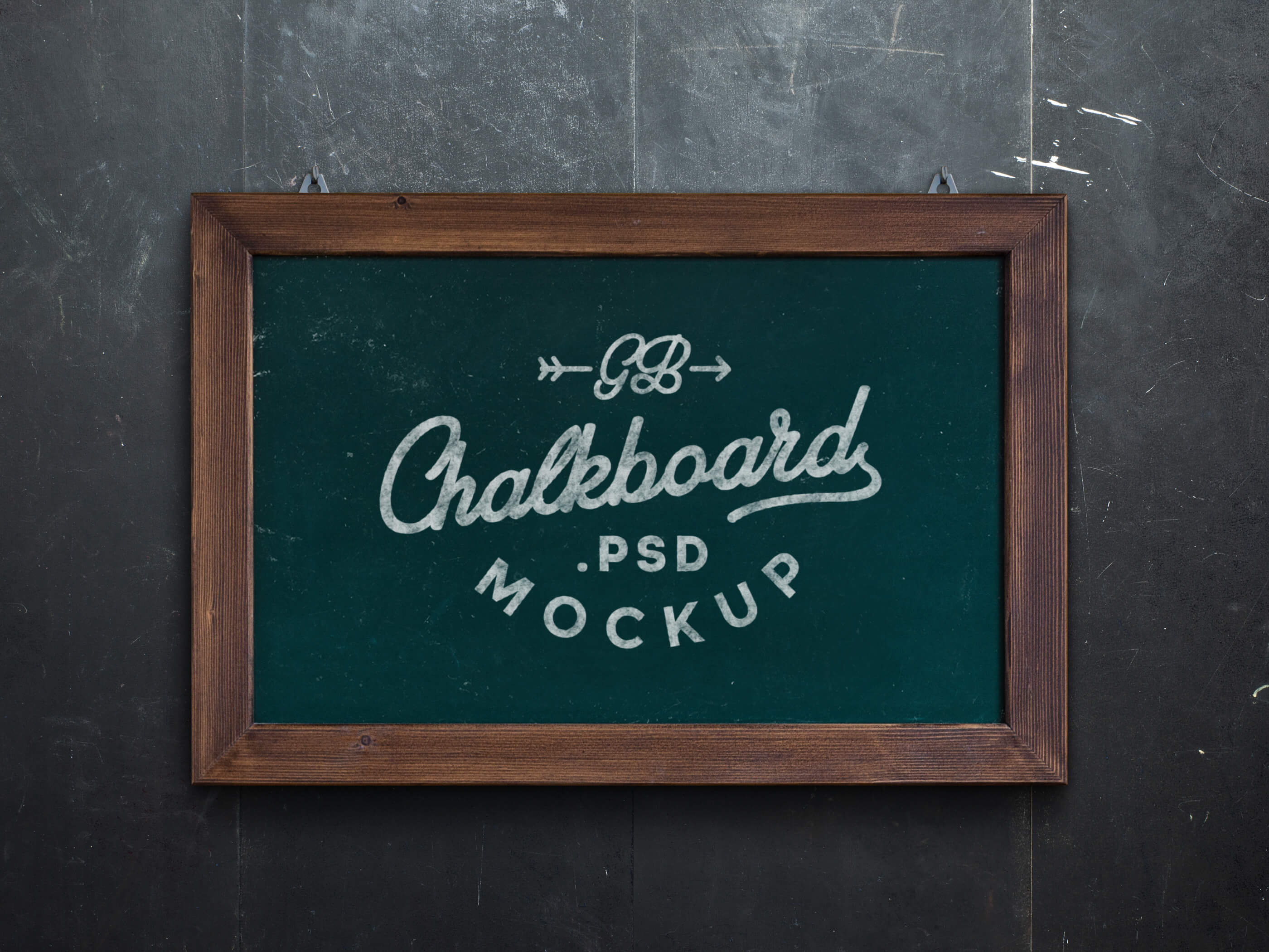 Chalkboard MockUp PSD | GraphicBurger