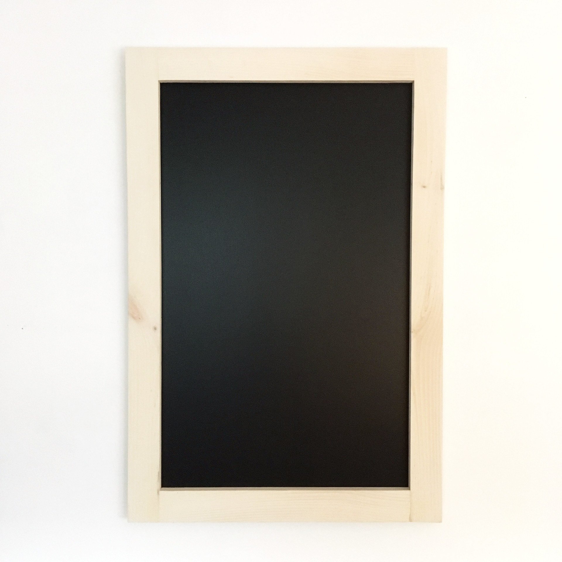 Large Chalkboard with White Wash Stained Pine Frame | 24