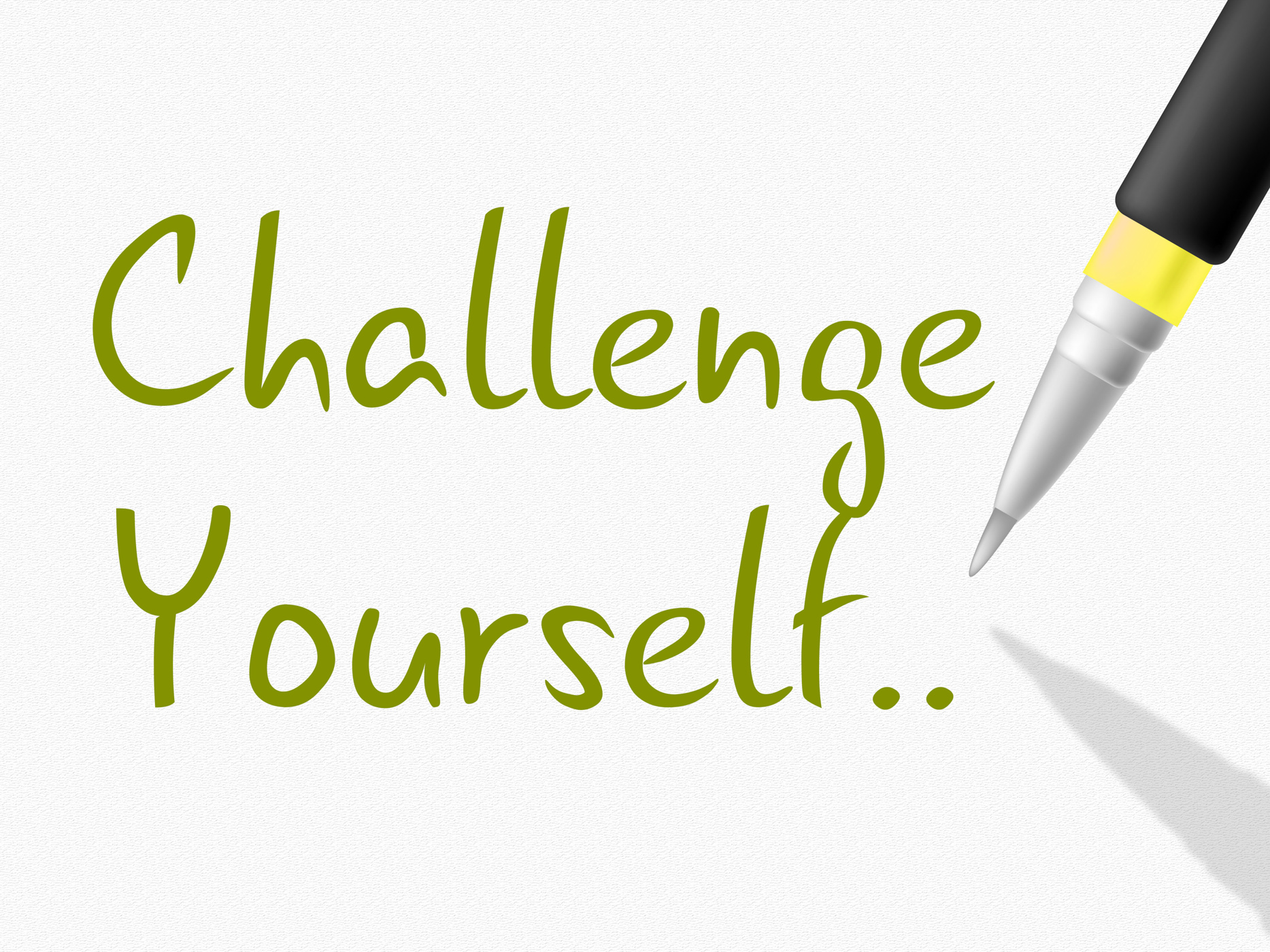 Challenge yourself indicates persistence determined and motivate photo