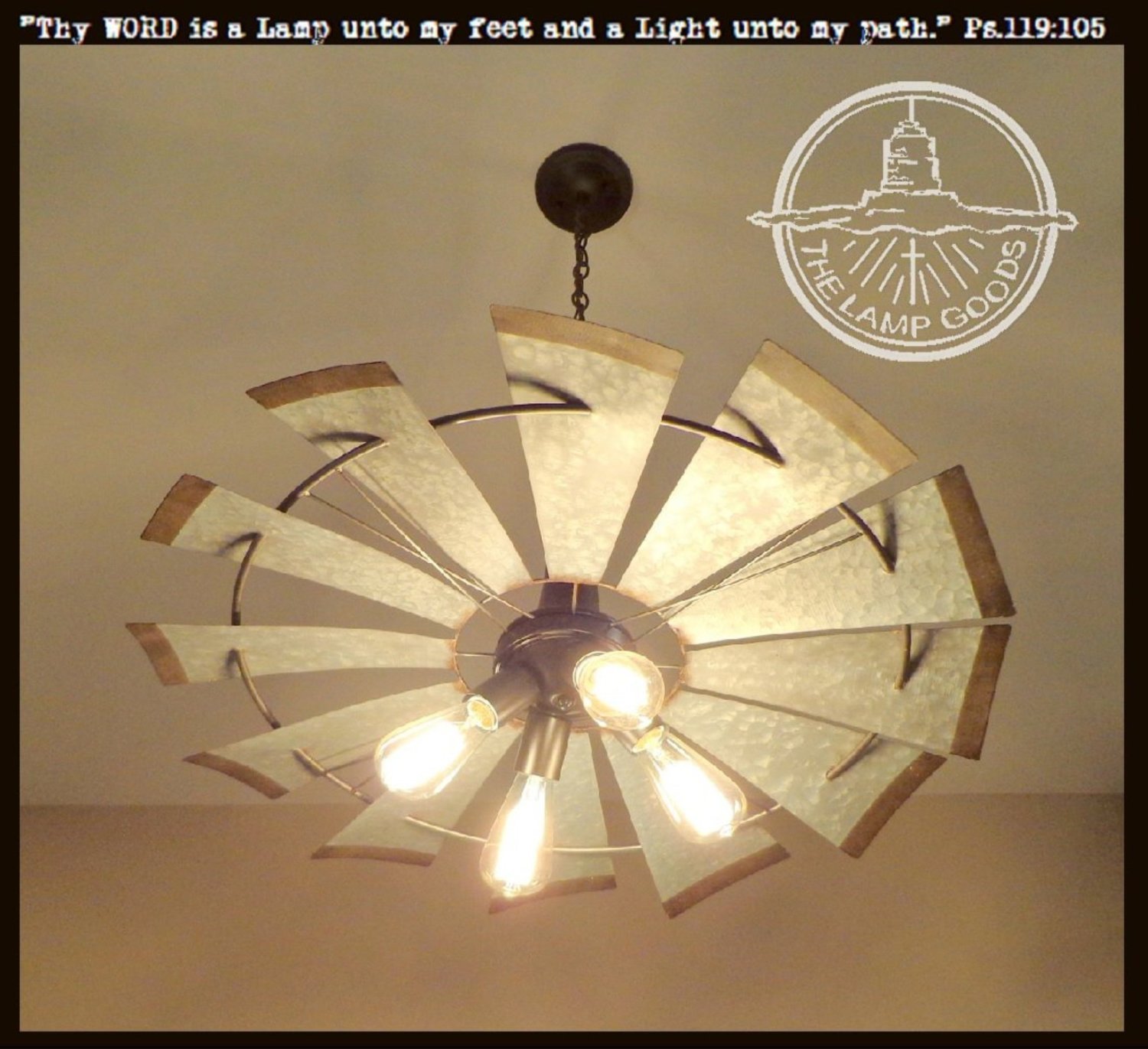 Windmill Farmhouse Chandelier Light - The Lamp Goods