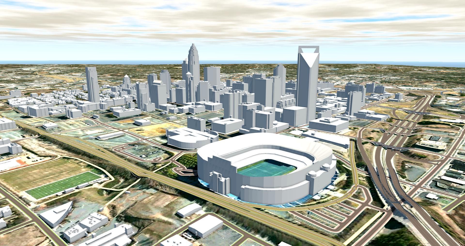 City of Charlotte, NC 3D City Model in Infraworks|Autodesk Online ...