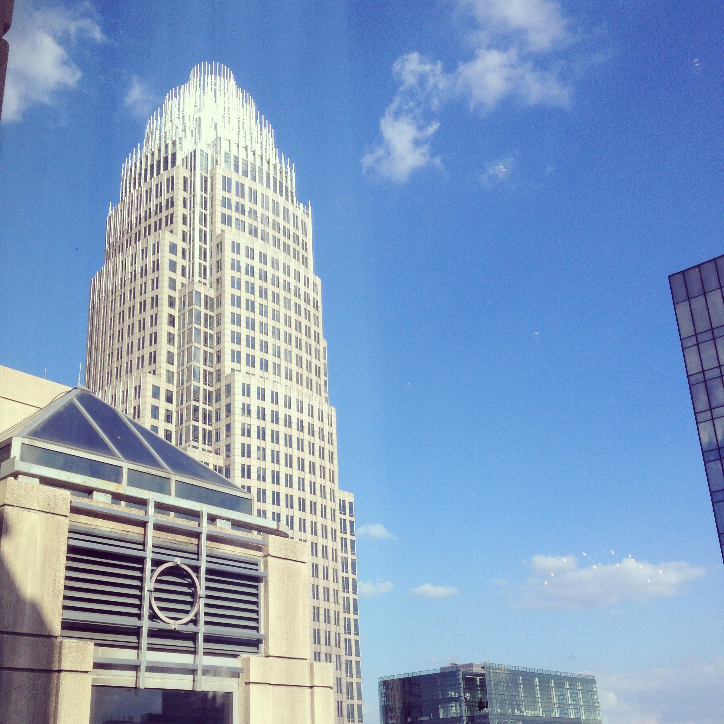 View of the BoA building from the Charlotte City Club (32nd floor ...