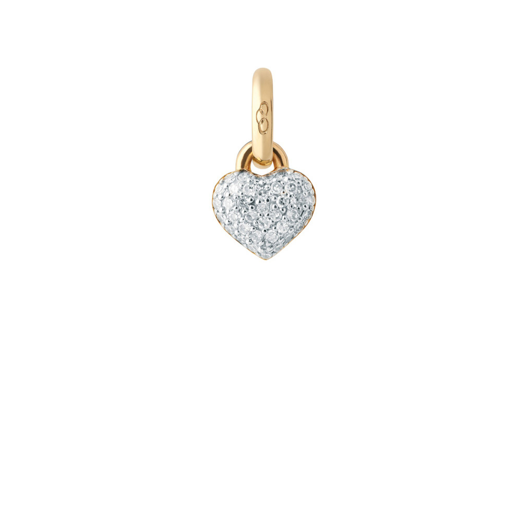 Yellow Gold & Diamond Pave Mini Heart Charm | Links of London ...