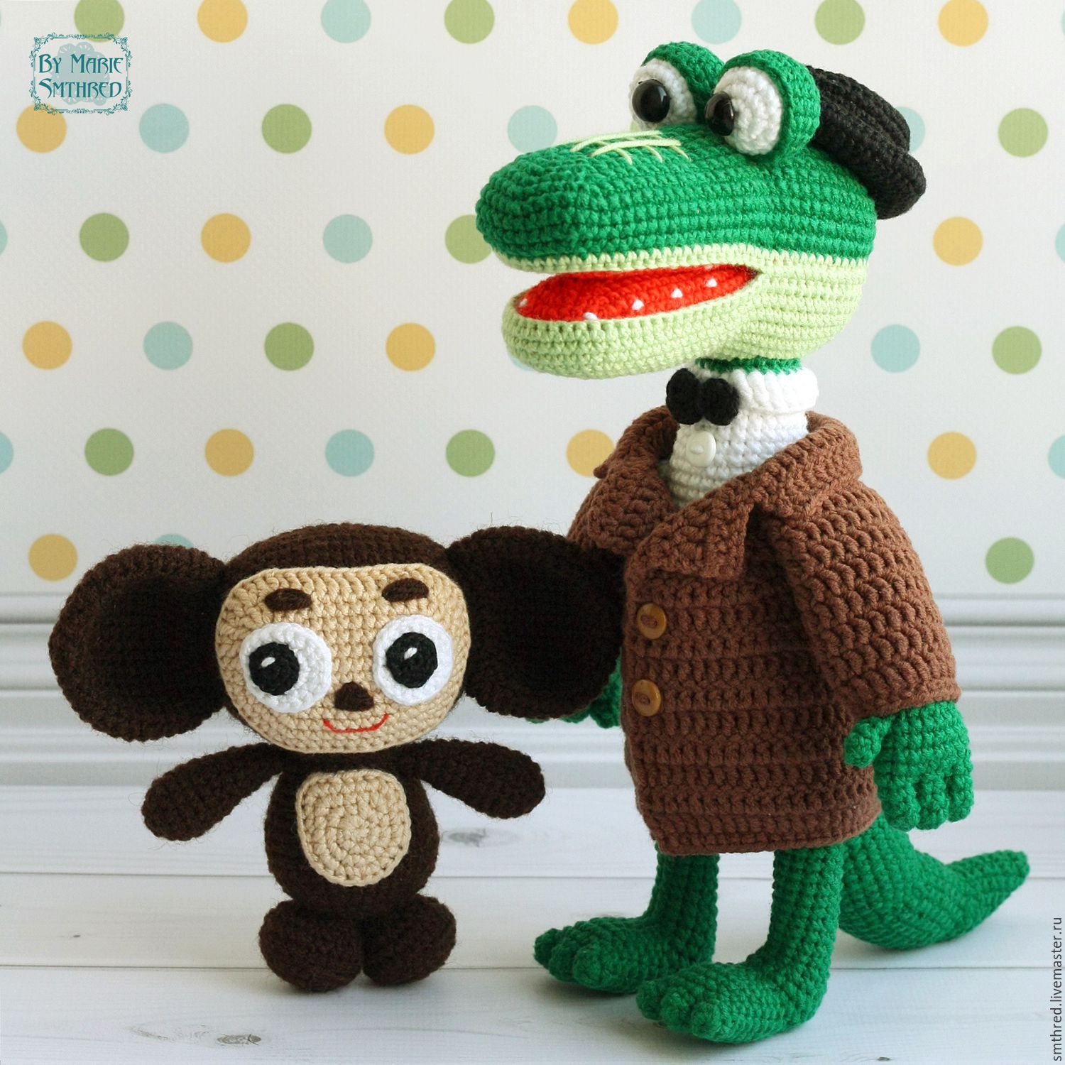 Crocodile Gena and Cheburashka – shop online on Livemaster with ...