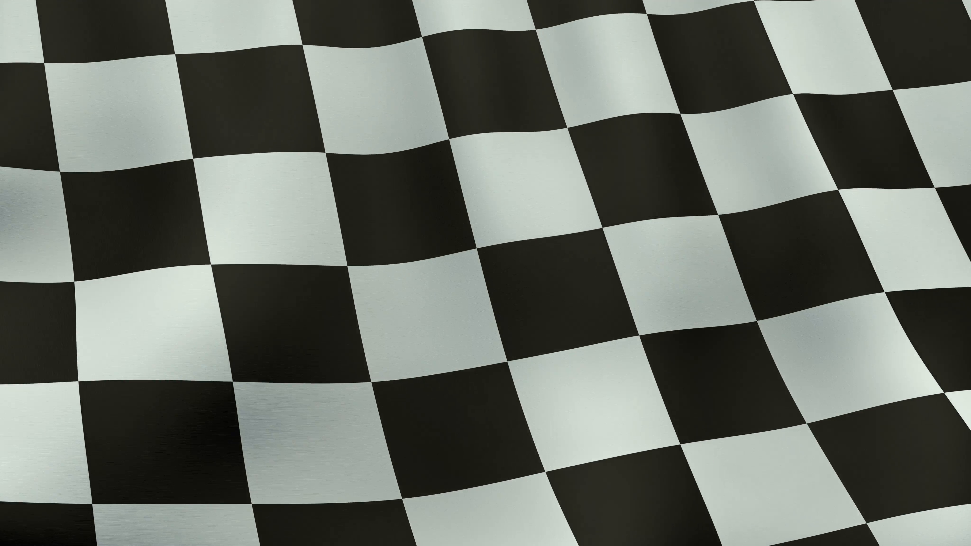 Seamlessly loopable waving checkered flag animation. 4K ultra high ...