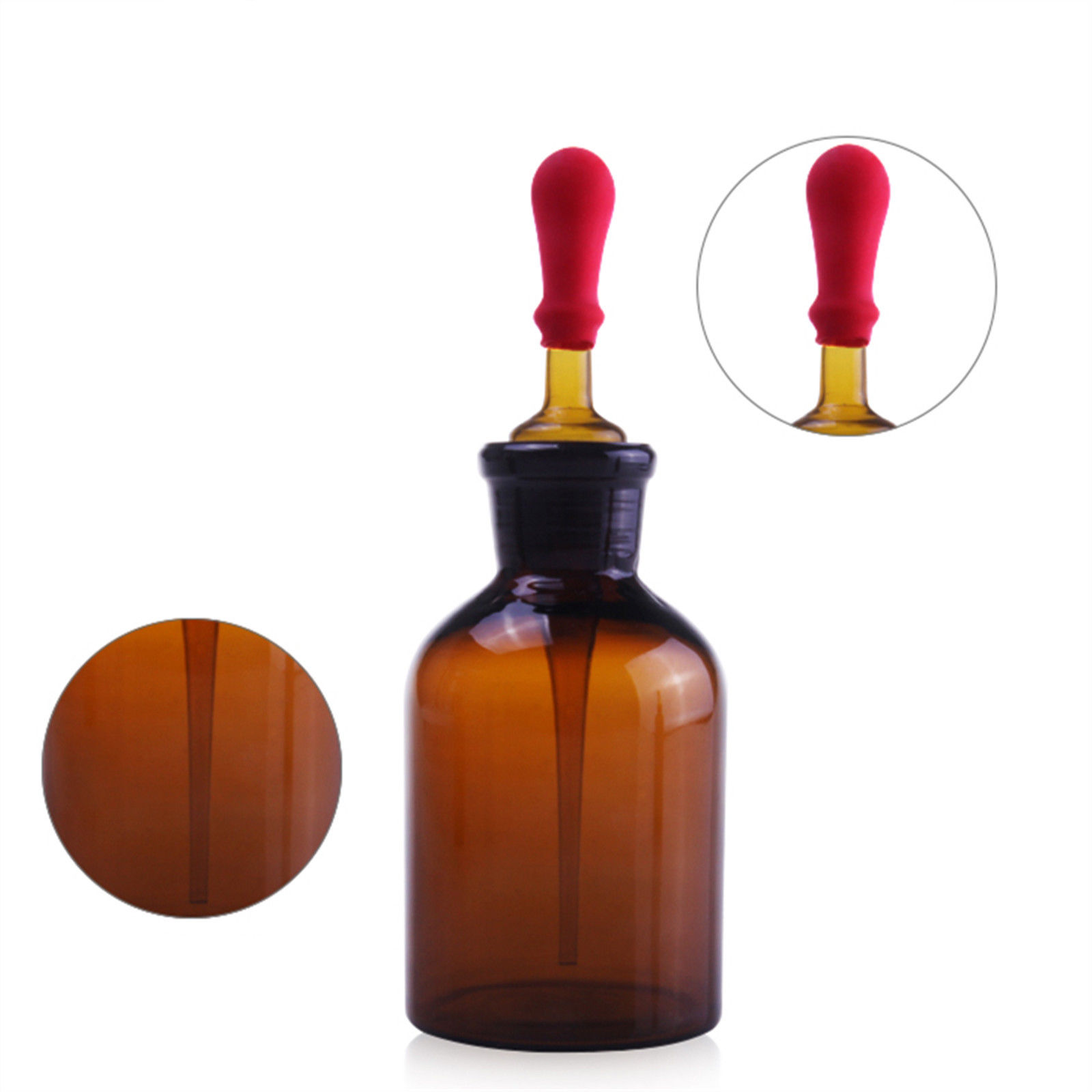 30ml Glass Amber Dropper Bottle Drop Reagent Flask Lab Chemical ...