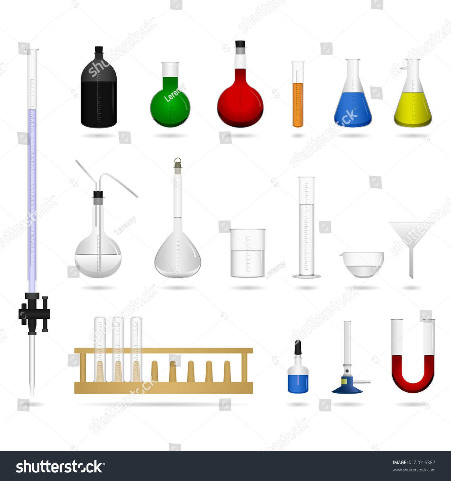 Science Lab Equipment Tool Chemical Beaker Stock Vector HD (Royalty ...