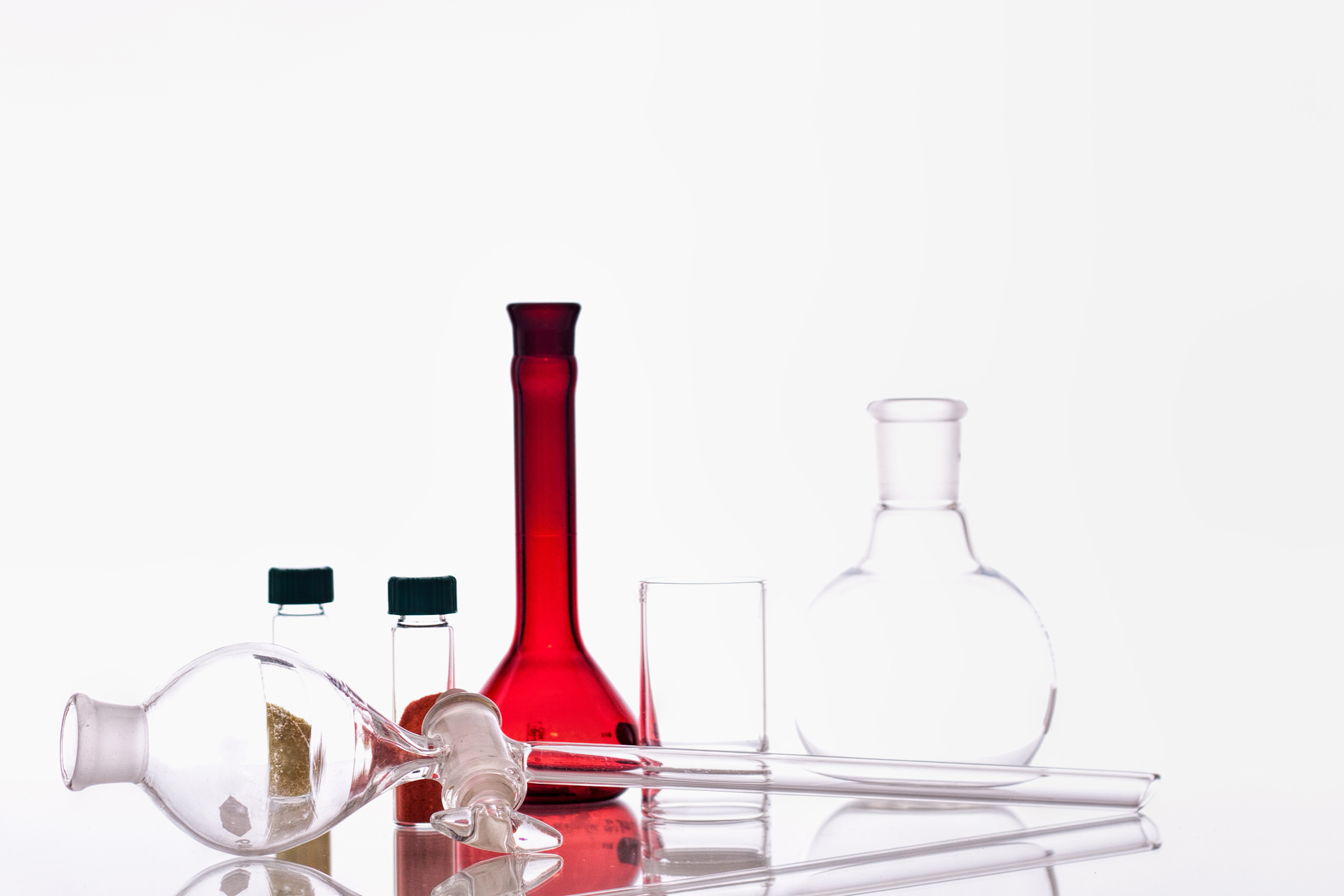 Chemistry Experiment Glassware, Analysis, Research, Liquid, Medical, HQ Photo