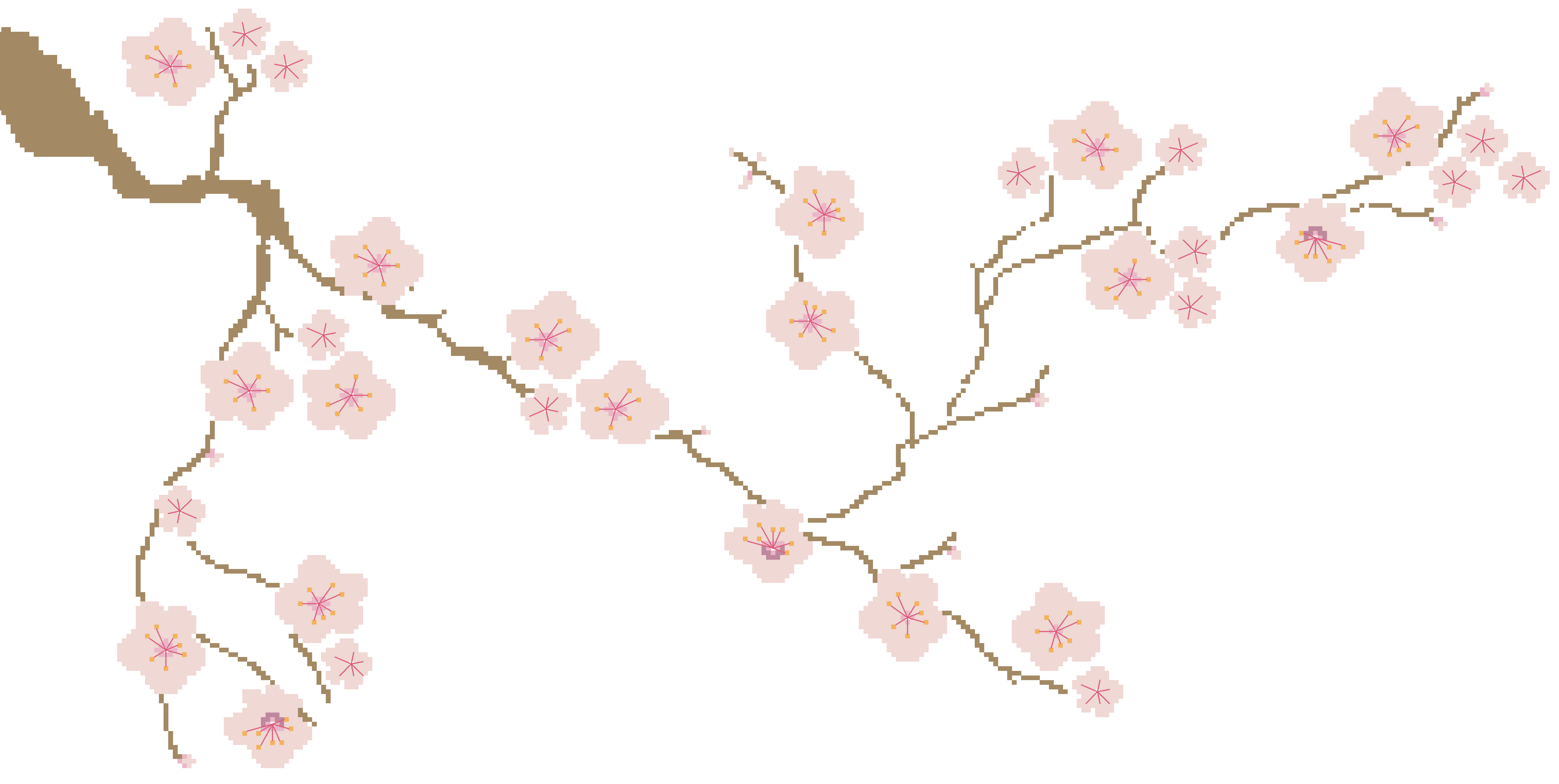 Kyoko's Studio - Old Cherry Tree (cross stitch pattern)