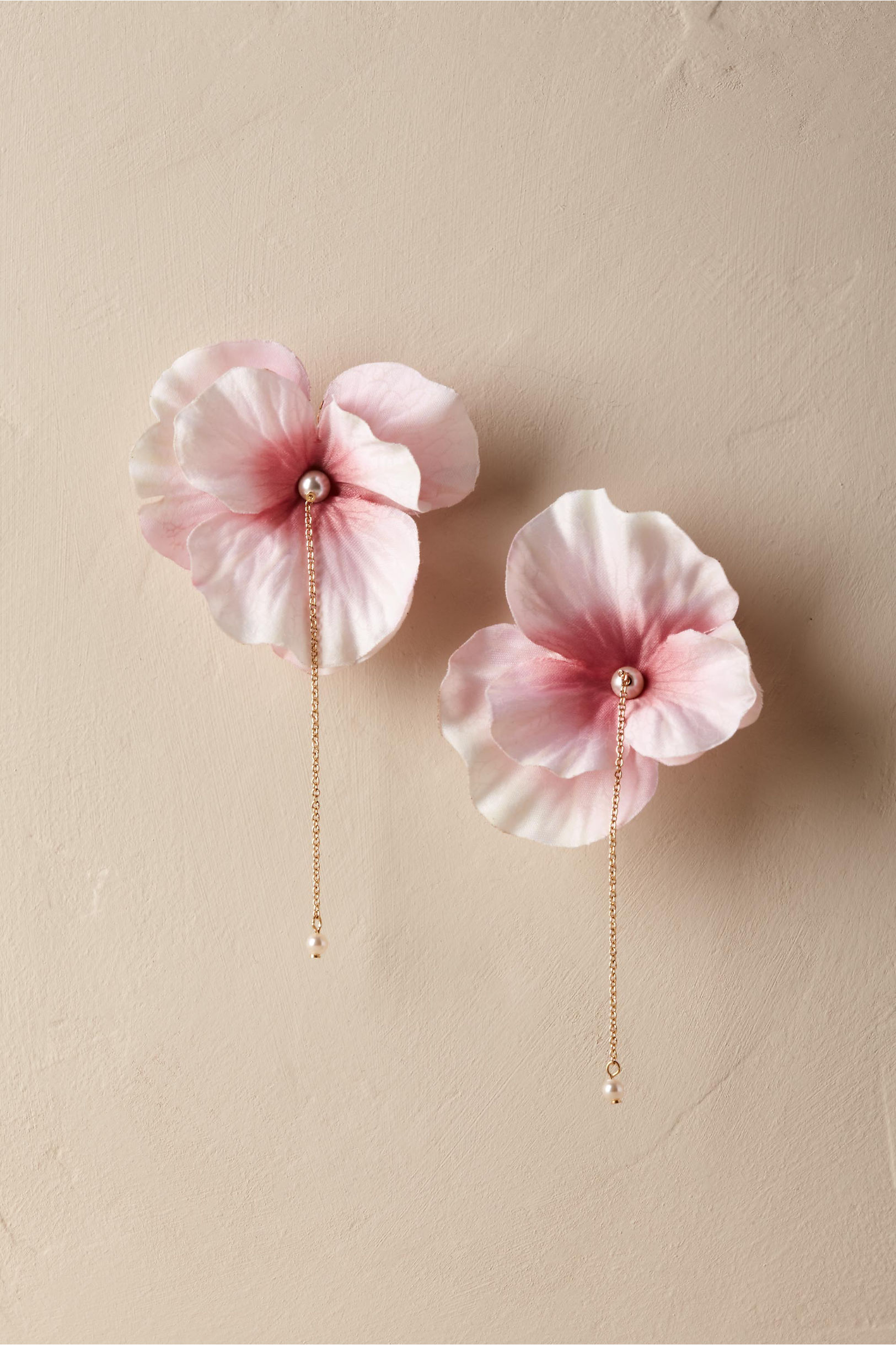 Blushing Cherry Blossom Earrings Gold in Bride | BHLDN