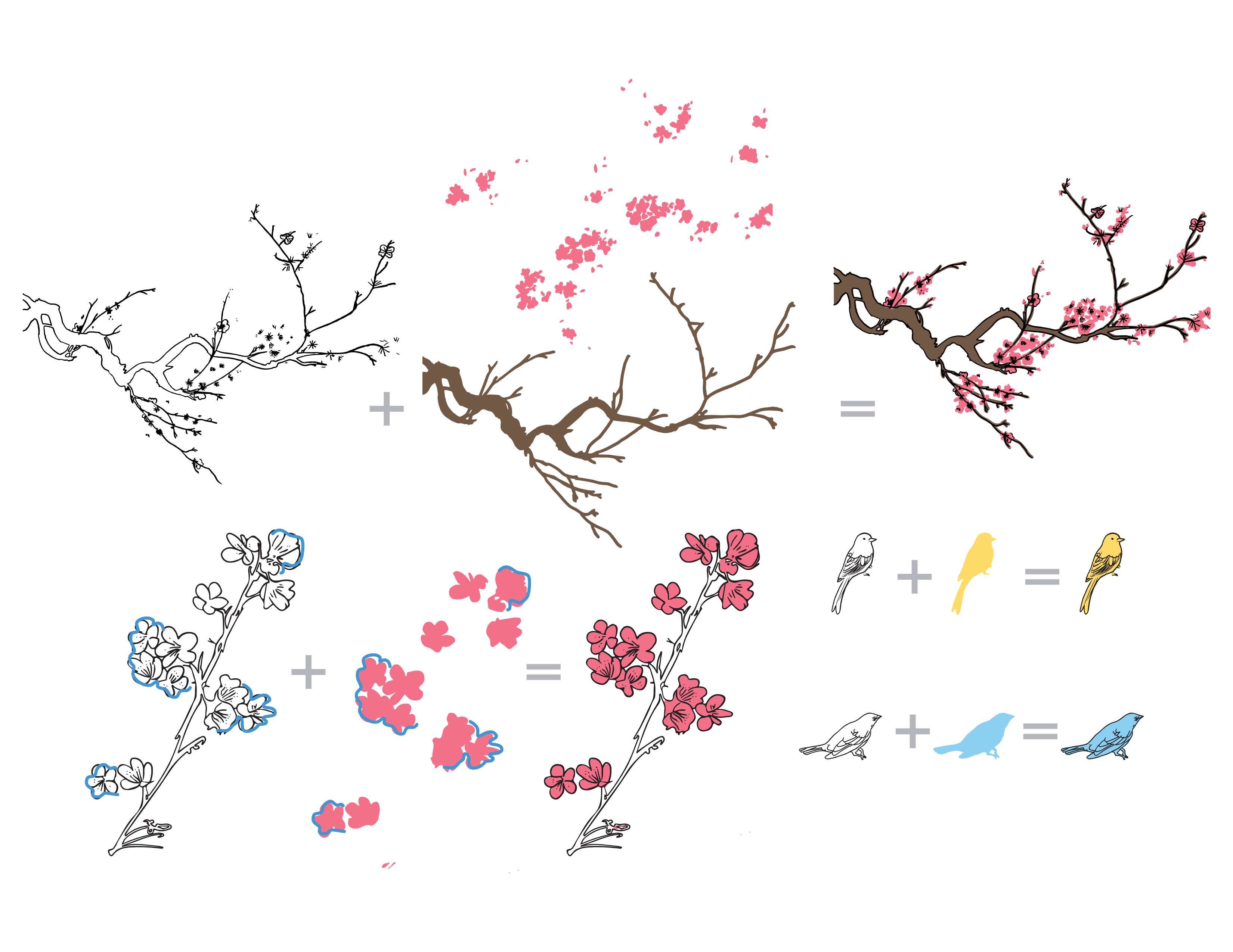 Under the Cherry Blossom Tree Stamp Set – Altenew