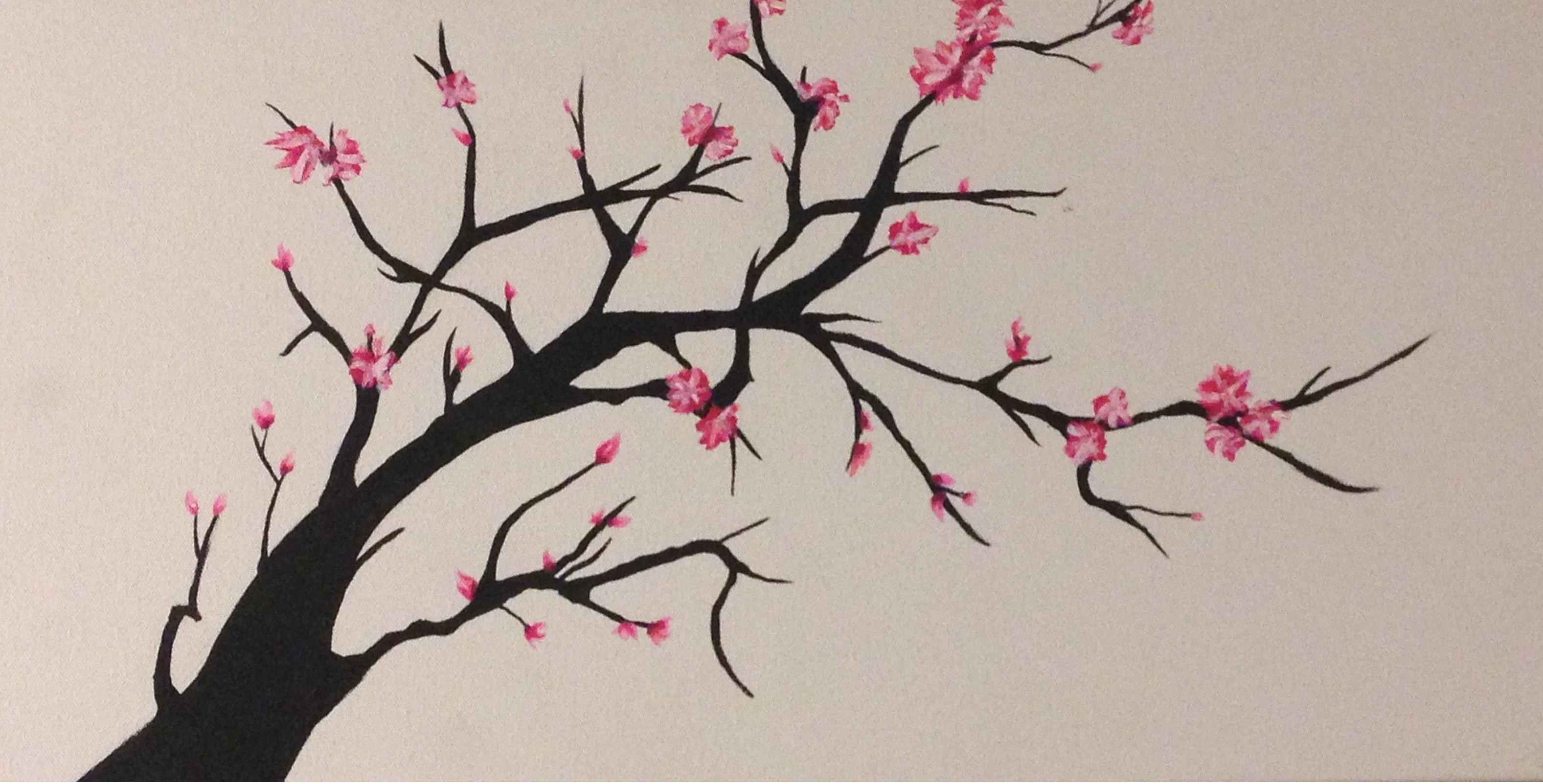 Cherry Blossom Tree Drawing at GetDrawings.com | Free for personal ...
