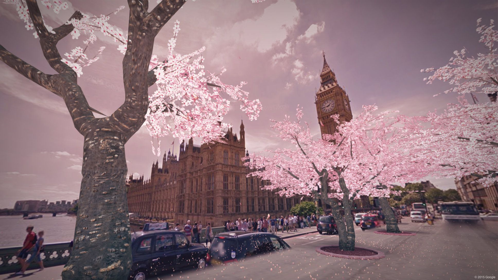 Make cherry blossom trees magically appear in your neighborhood — Quartz
