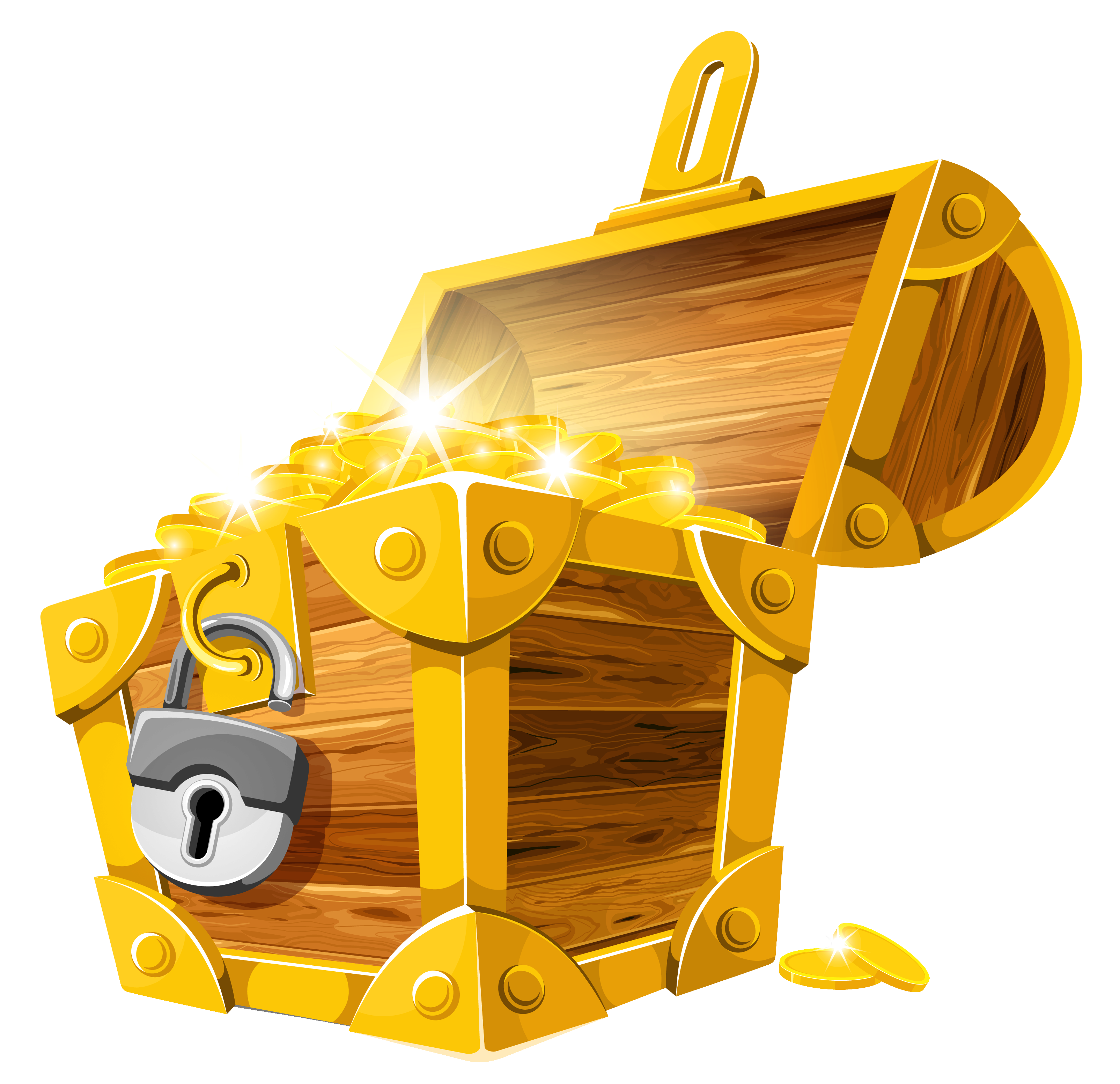Gold Coins Treasure Chest PNG Clipart Picture | Gallery ...