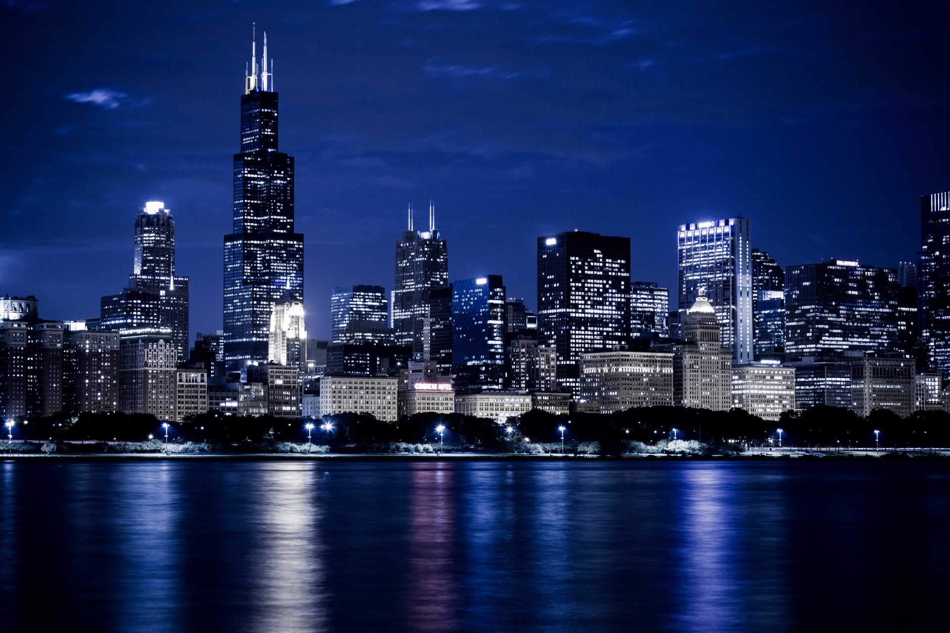 Free photo: Chicago skyline - Architecture, Midwest, Urban - Free