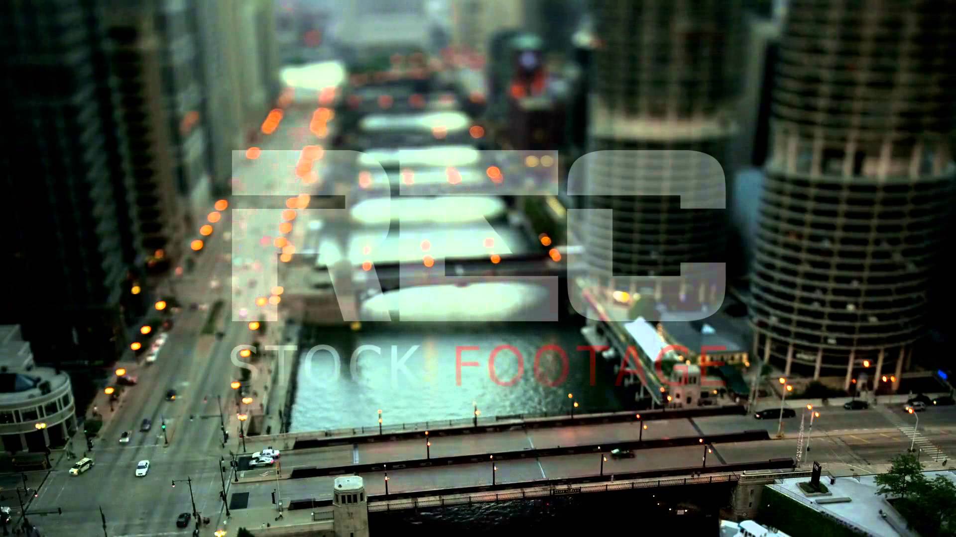 REC Stock Footage, Downtown Chicago river - Tilt shift. - YouTube