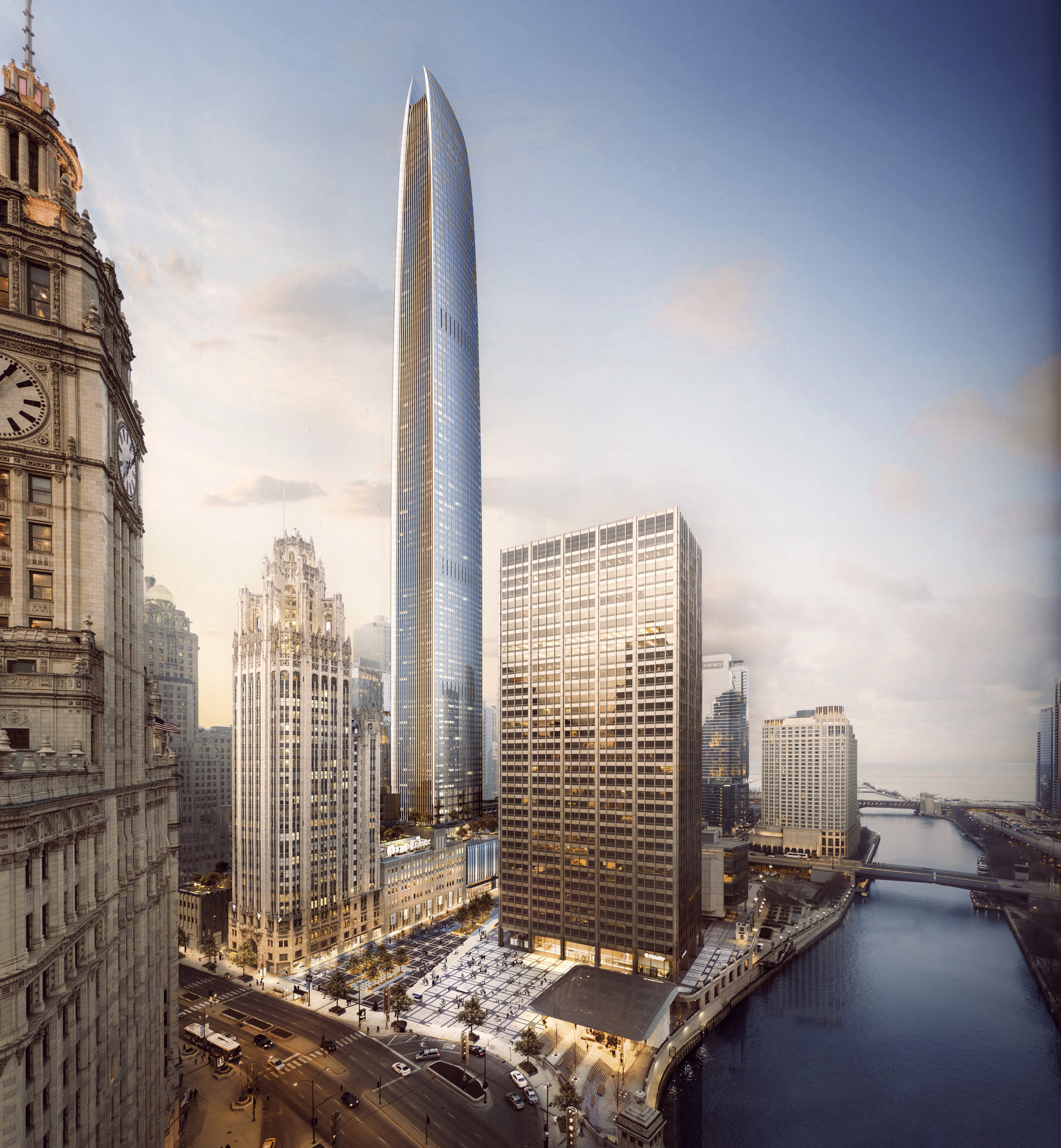 Developers plan city's second-tallest skyscraper next to new Tribune ...