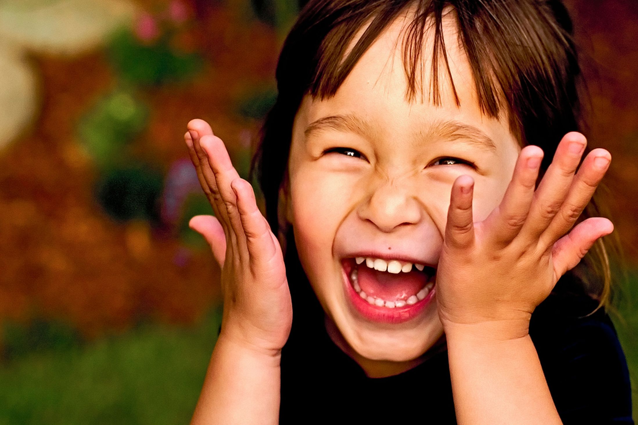 Children laughing photo