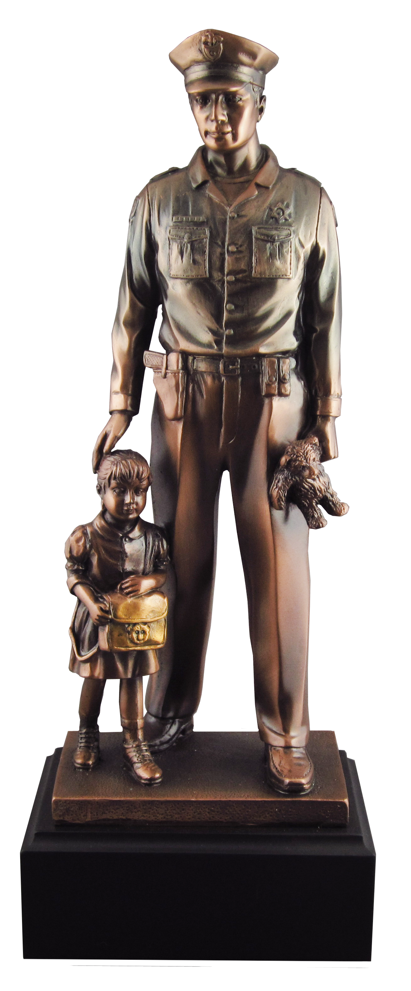 Policeman with Child Statue