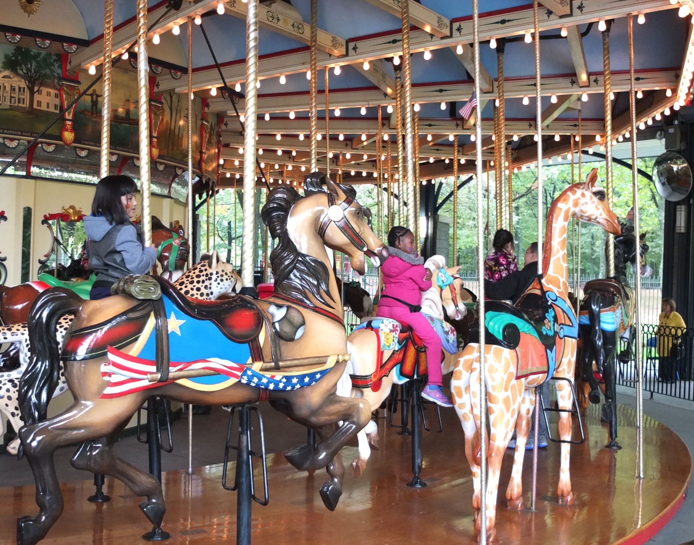 The Carousel For All Children in Willowbrook Park has 51 hand-carved ...