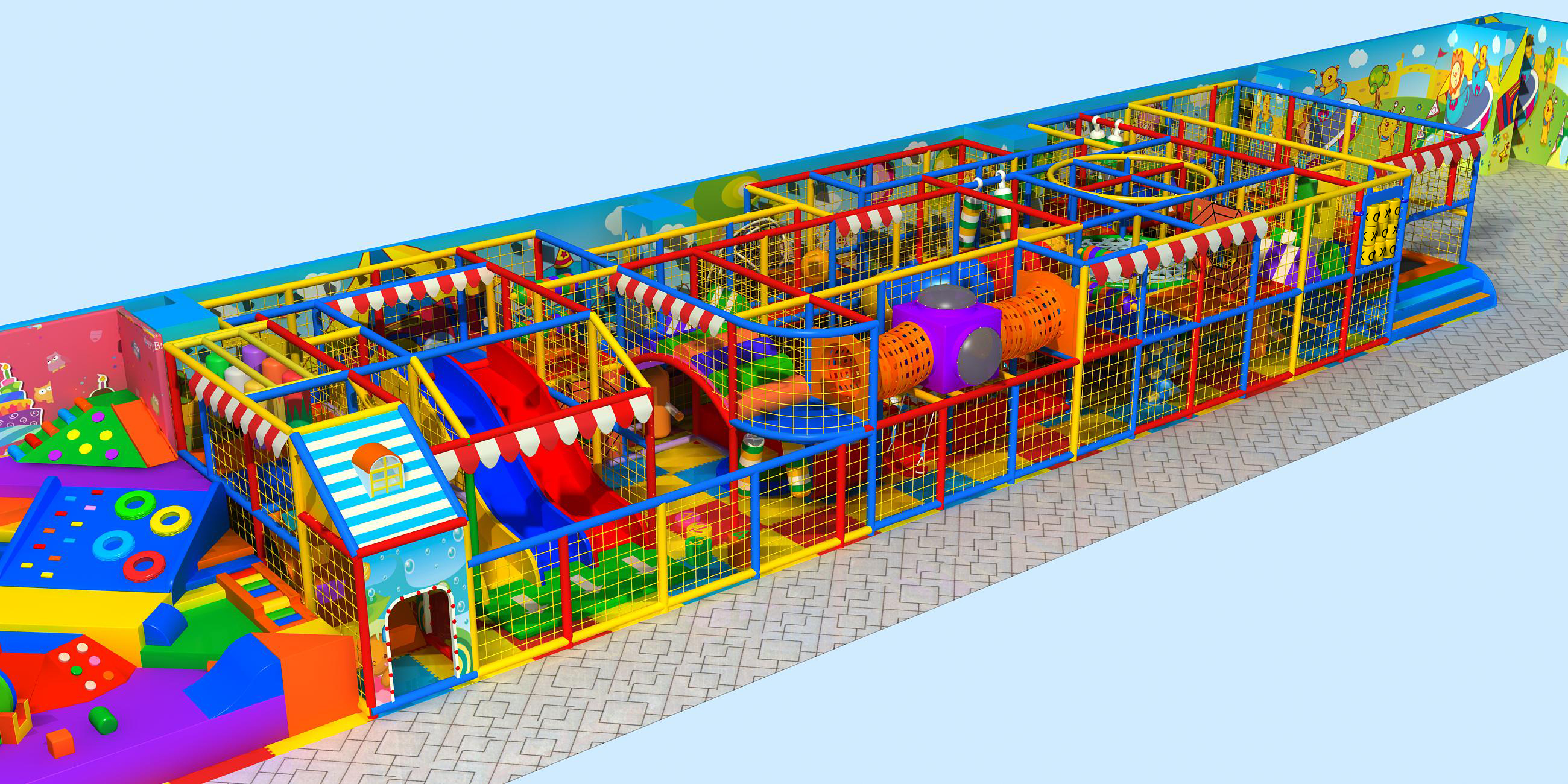 New children indoor playground castle equipment project From India