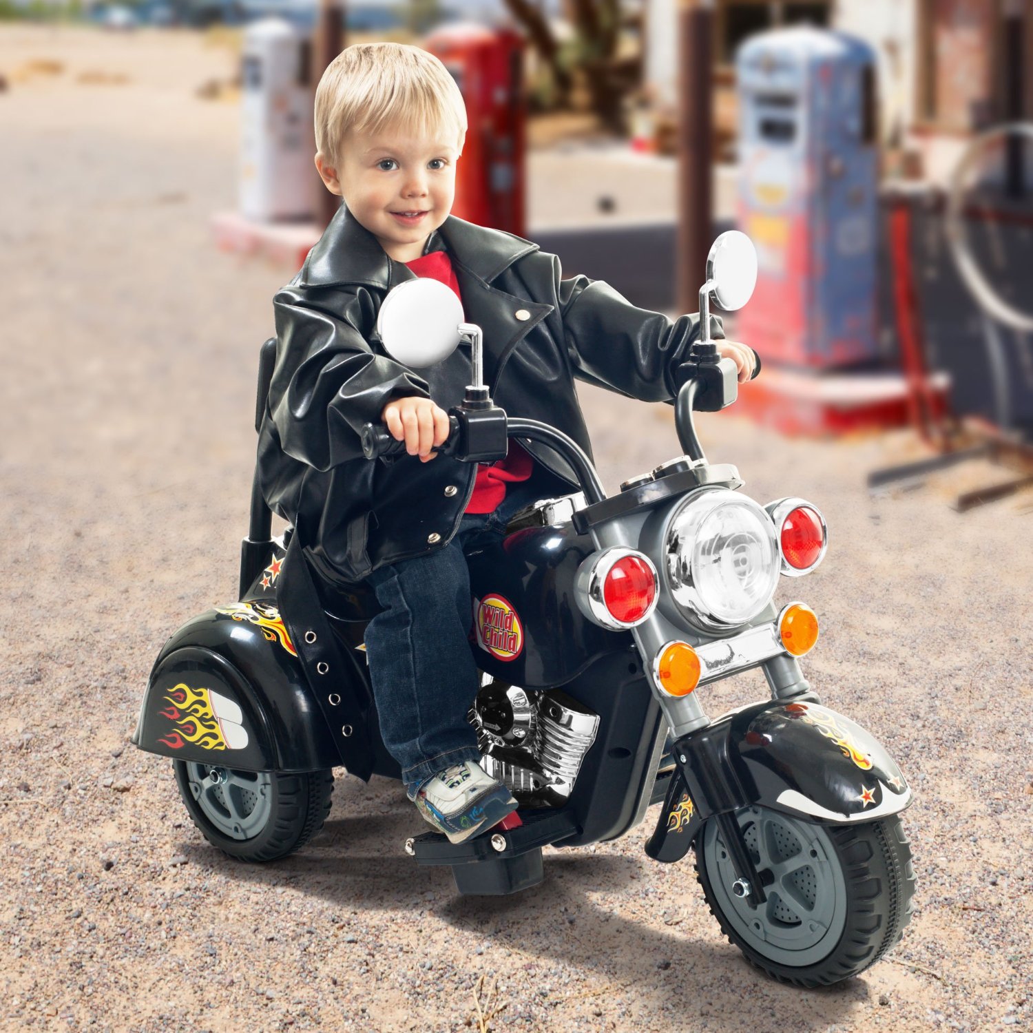 Lil' Rider Harley Style Wild Child Motorcycle - Black