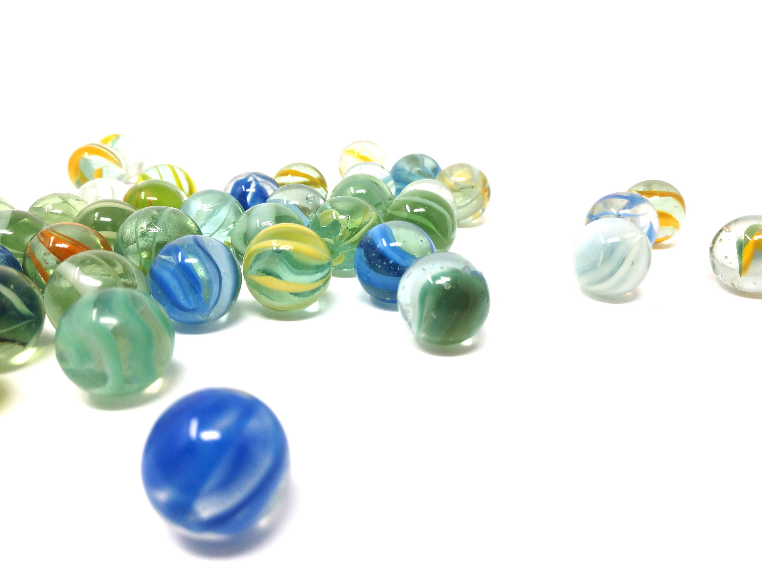Qty. 39 Vintage Marbles Children Marbles Old glass Marbles