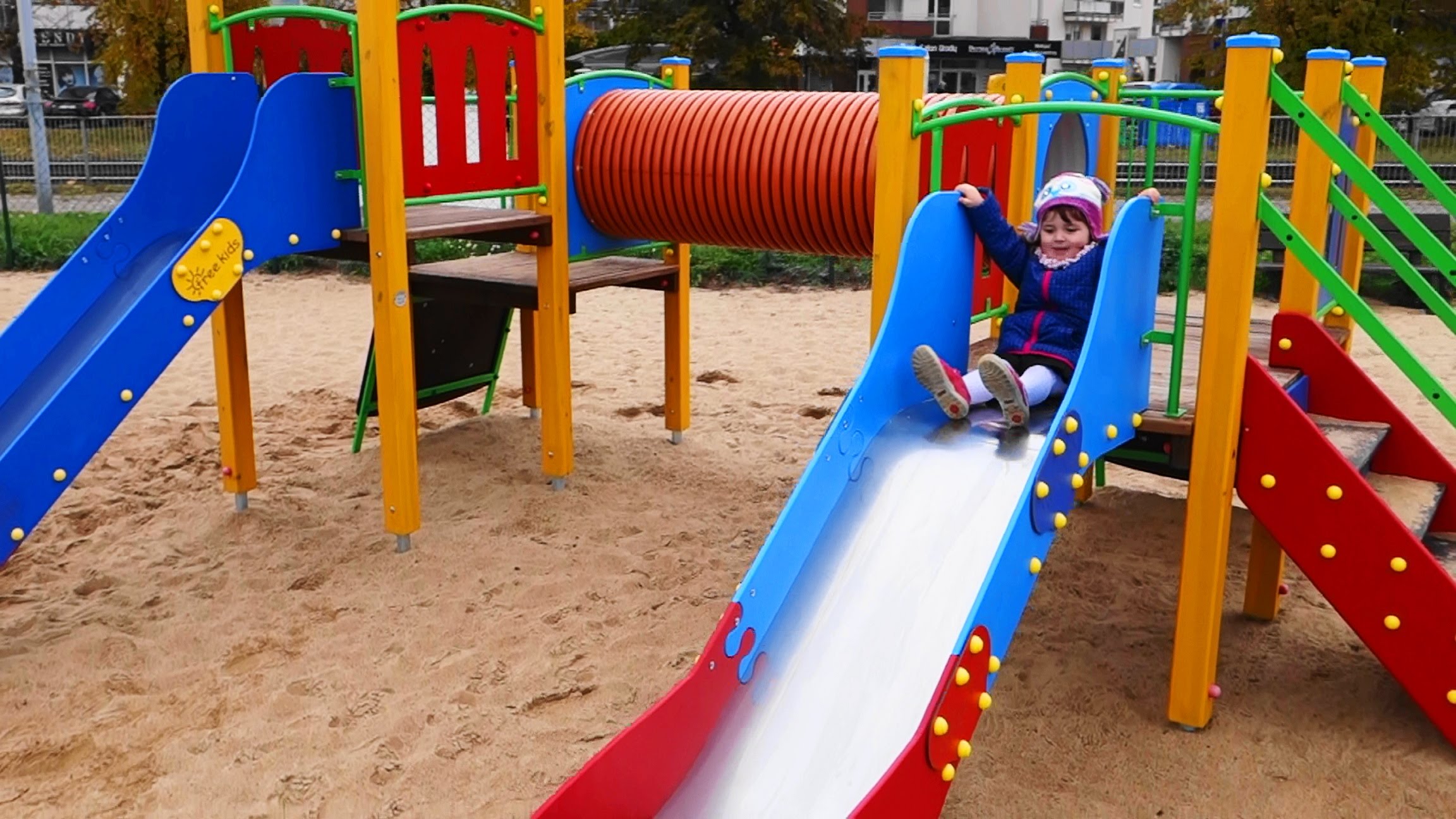 Children's Playground outdoor - kids on the playground - testing a ...