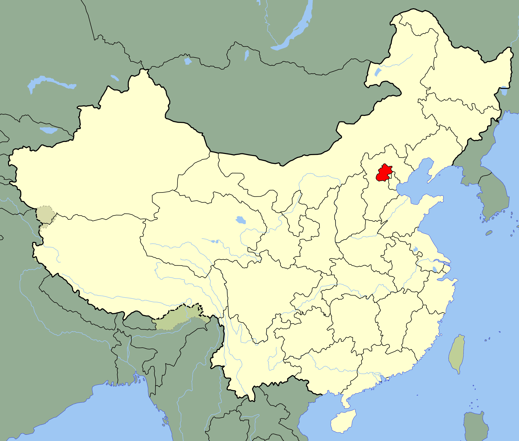 China Beijing Location Map • Mapsof.net