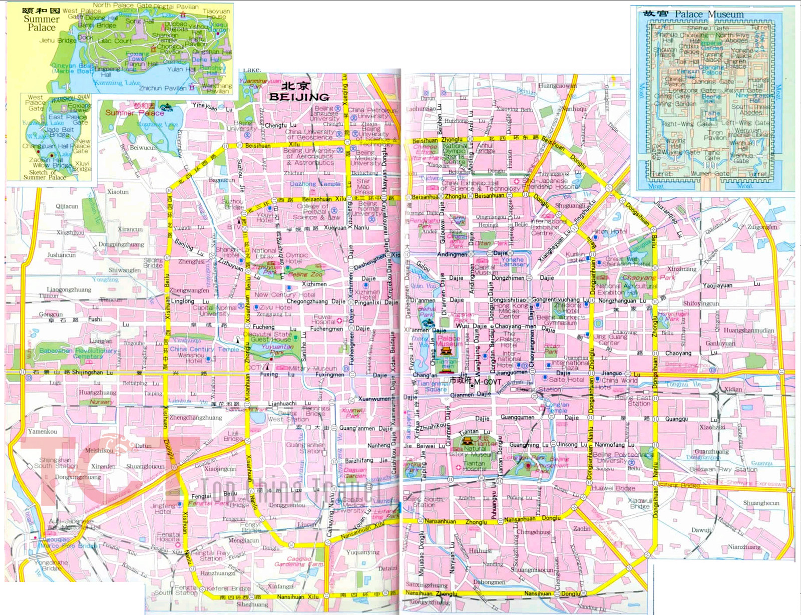 Beijing Maps, Map of Beijing China, Beijing Tourist maps,Beijing ...