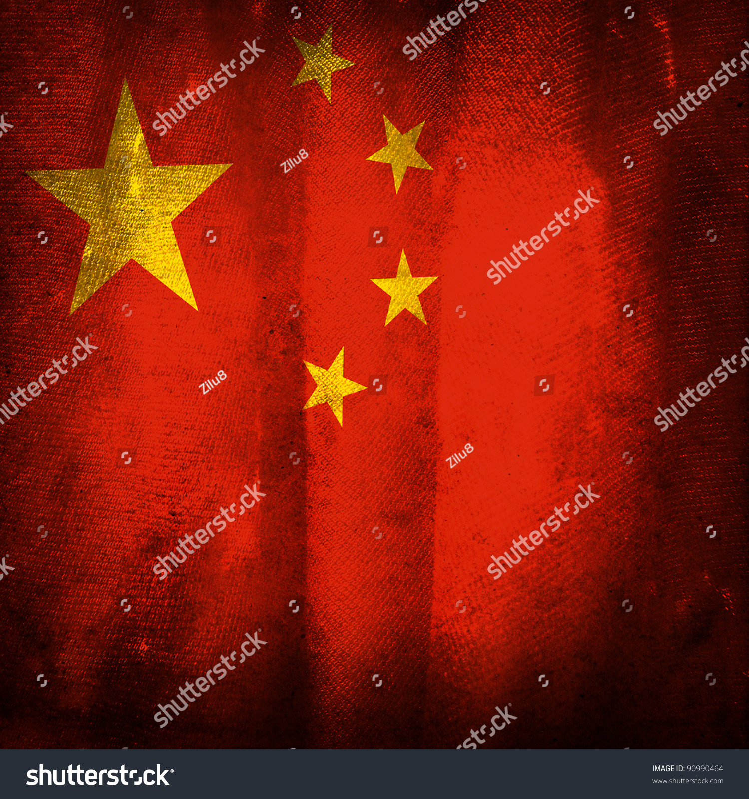 Old Grunge Flag China Stock Photo 90990464 - Shutterstock