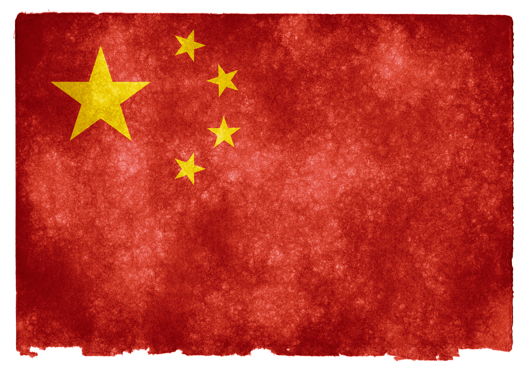 China grunge flag photo