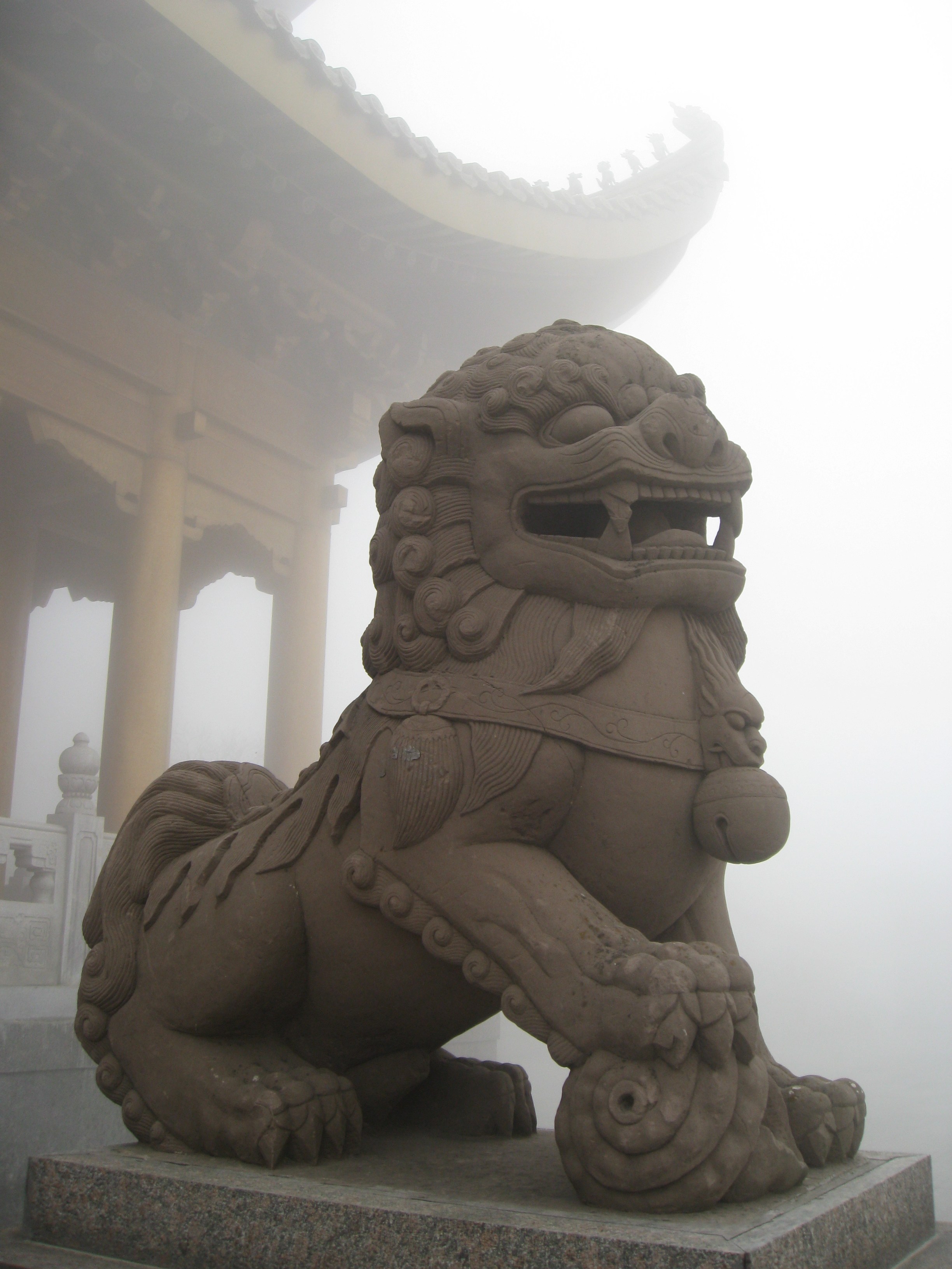 Free photo: Chinese Lion Sculpture - Architecture, Lion, Stone - Free