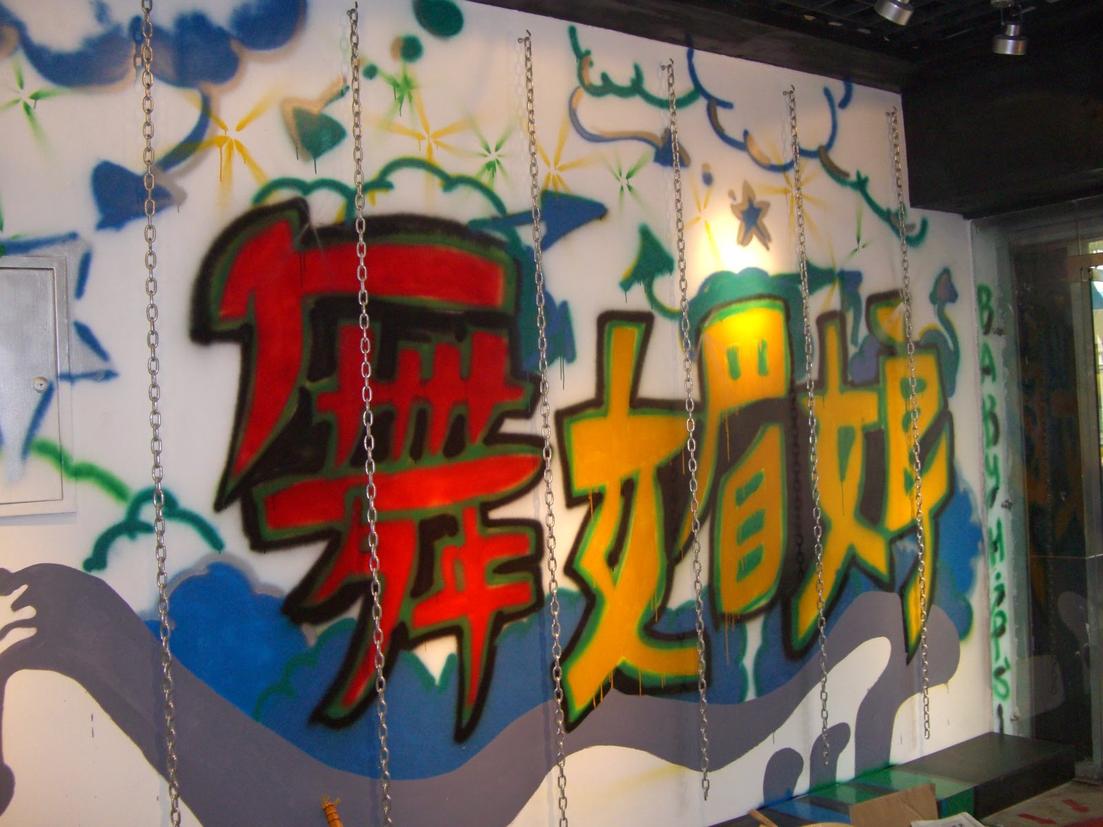 Chinese Graffiti Alphabet Letters On The Street Corner | Myblog's Blog